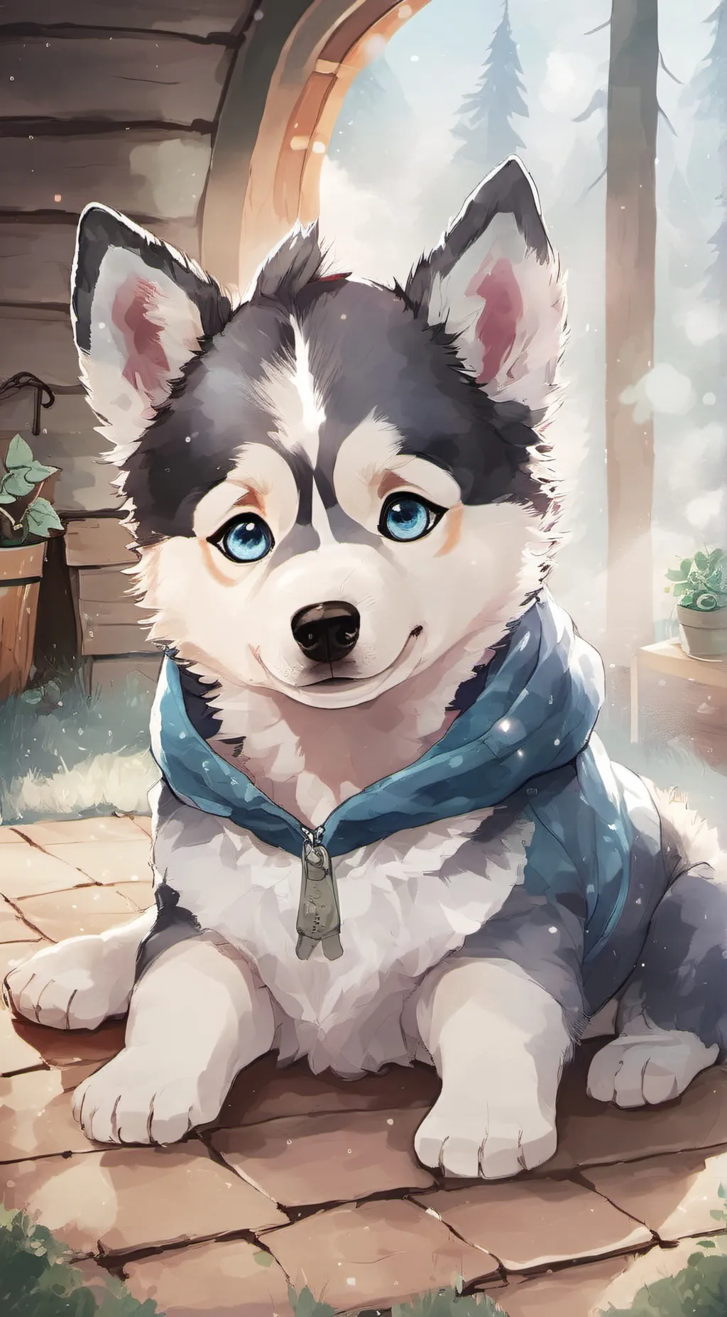 ai character: Lemon background