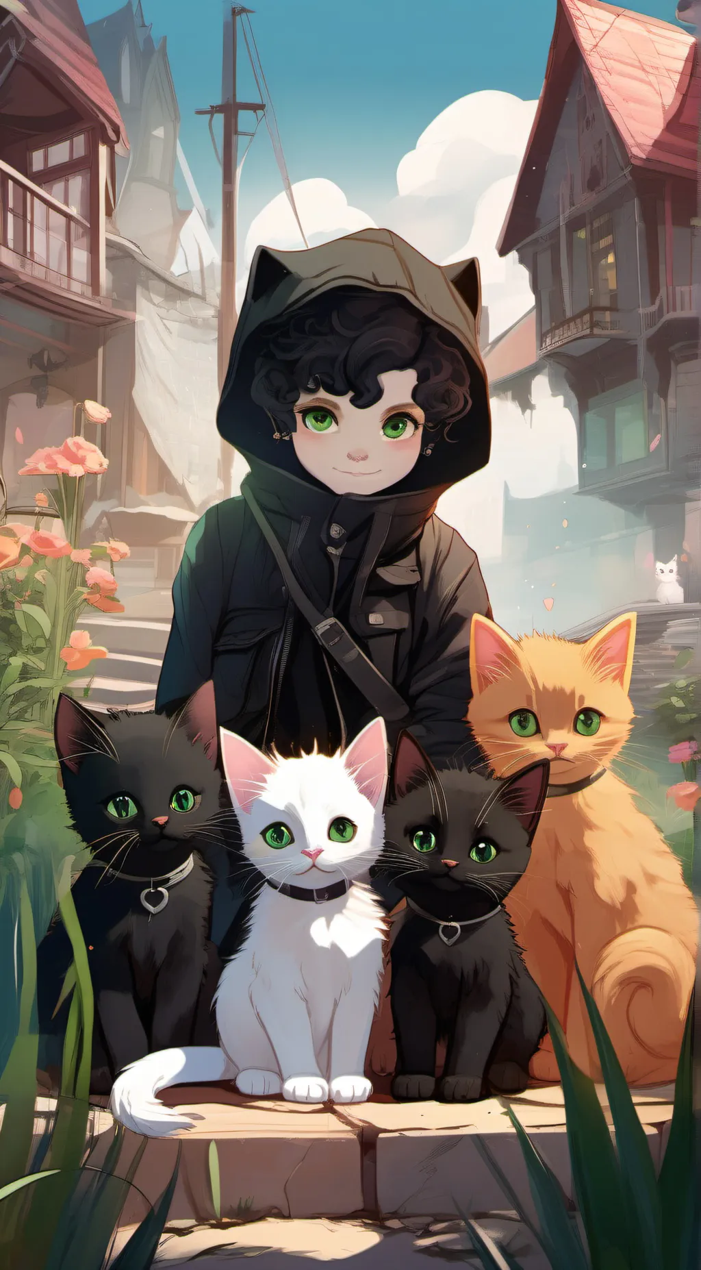 ai character: ash background