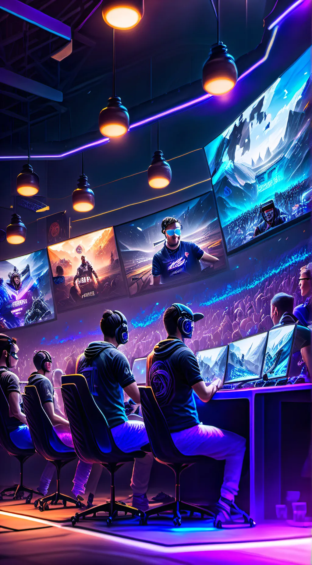 ai character: 电竞人生 RPG background