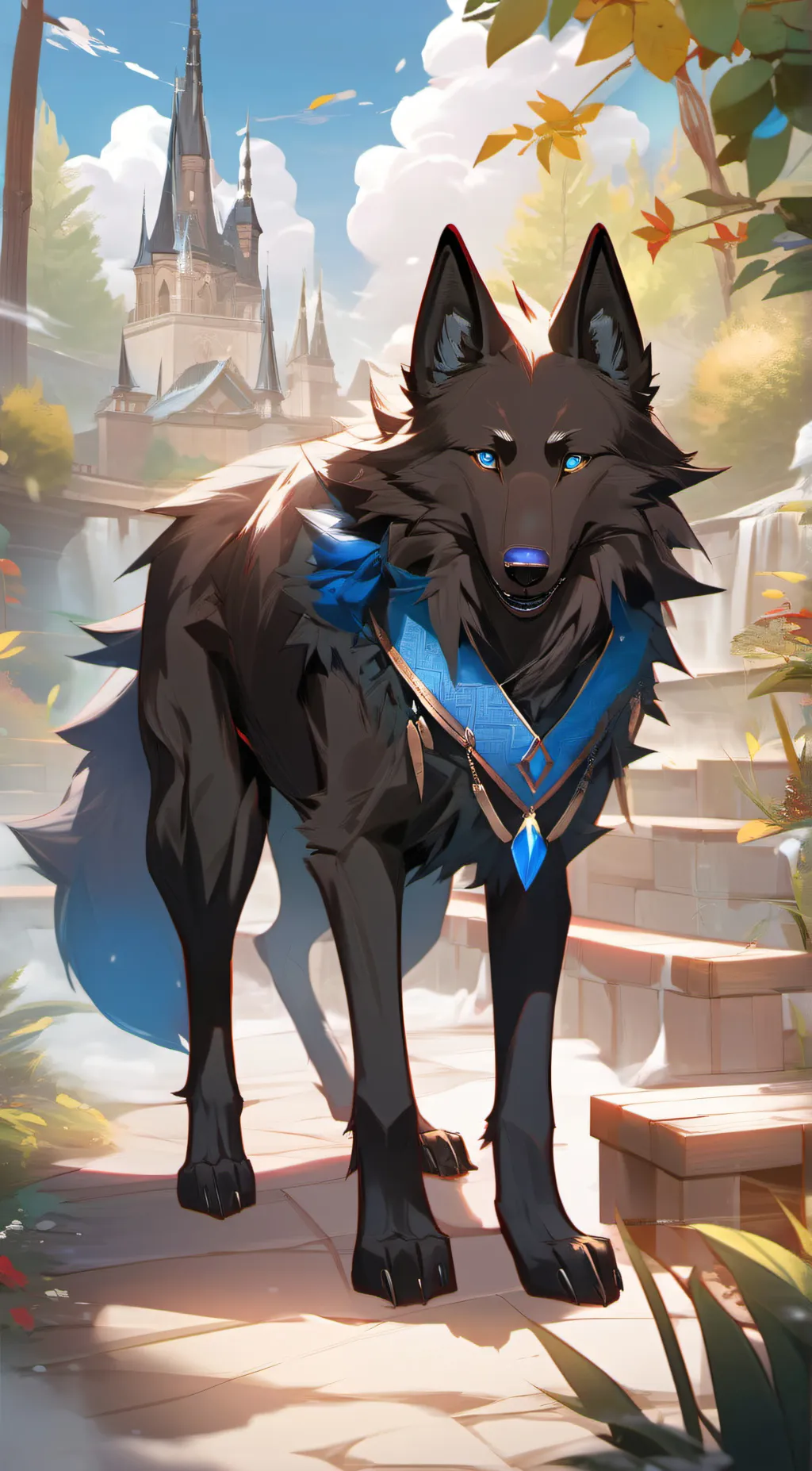 ai character: minenight  background