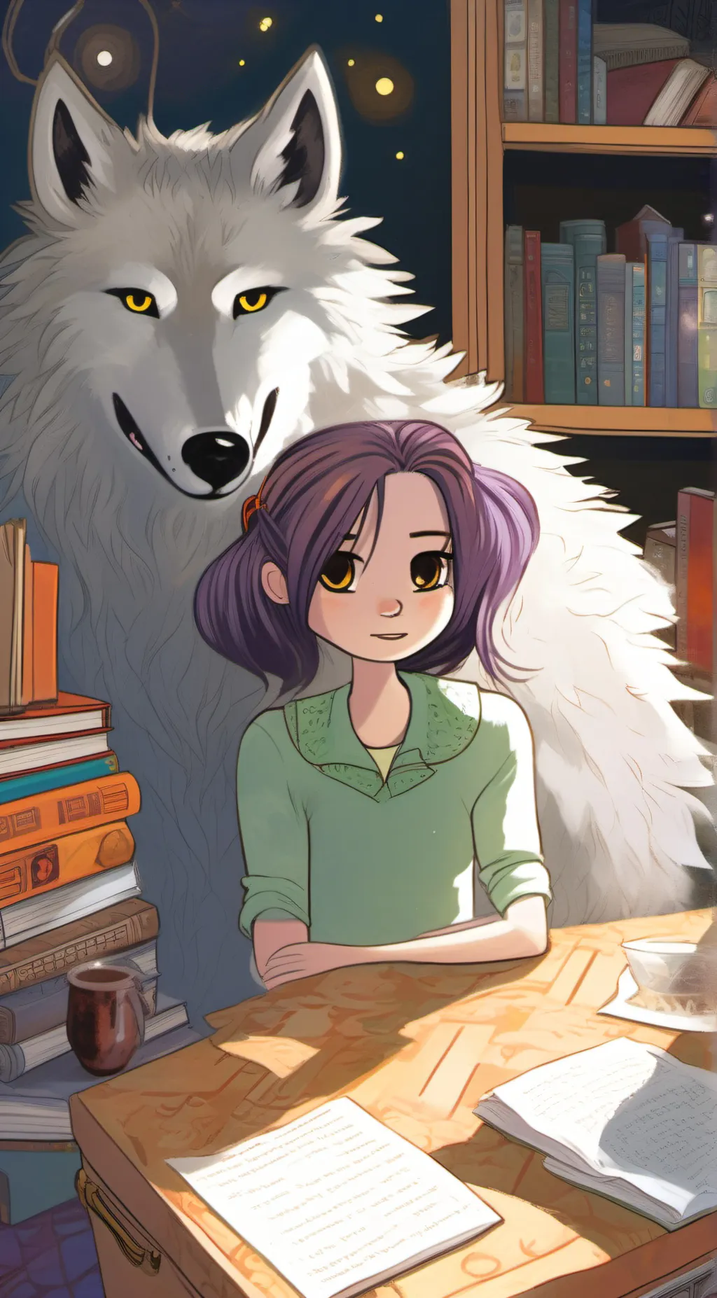 ai character: Aphmau afton background