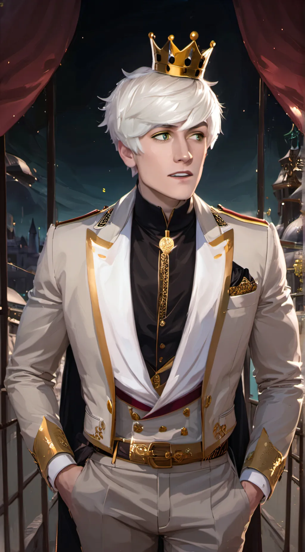 ai character: King Boo background