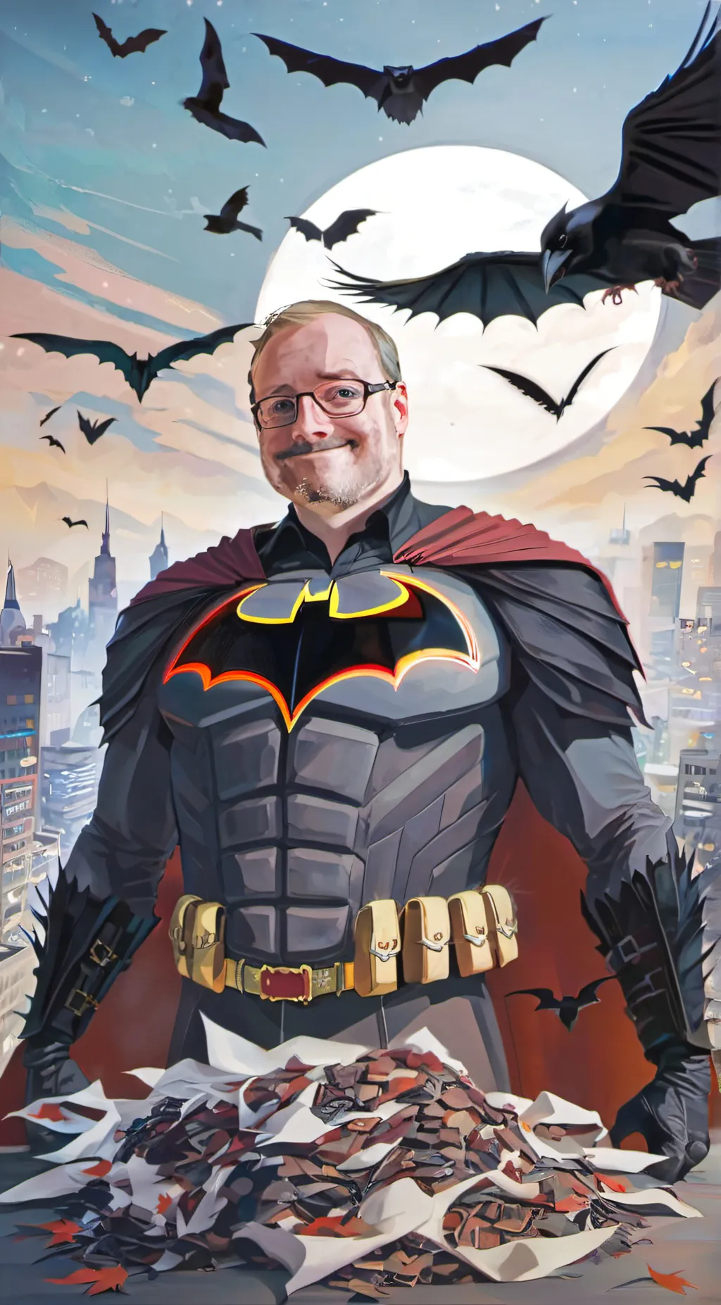 ai character: bat man background