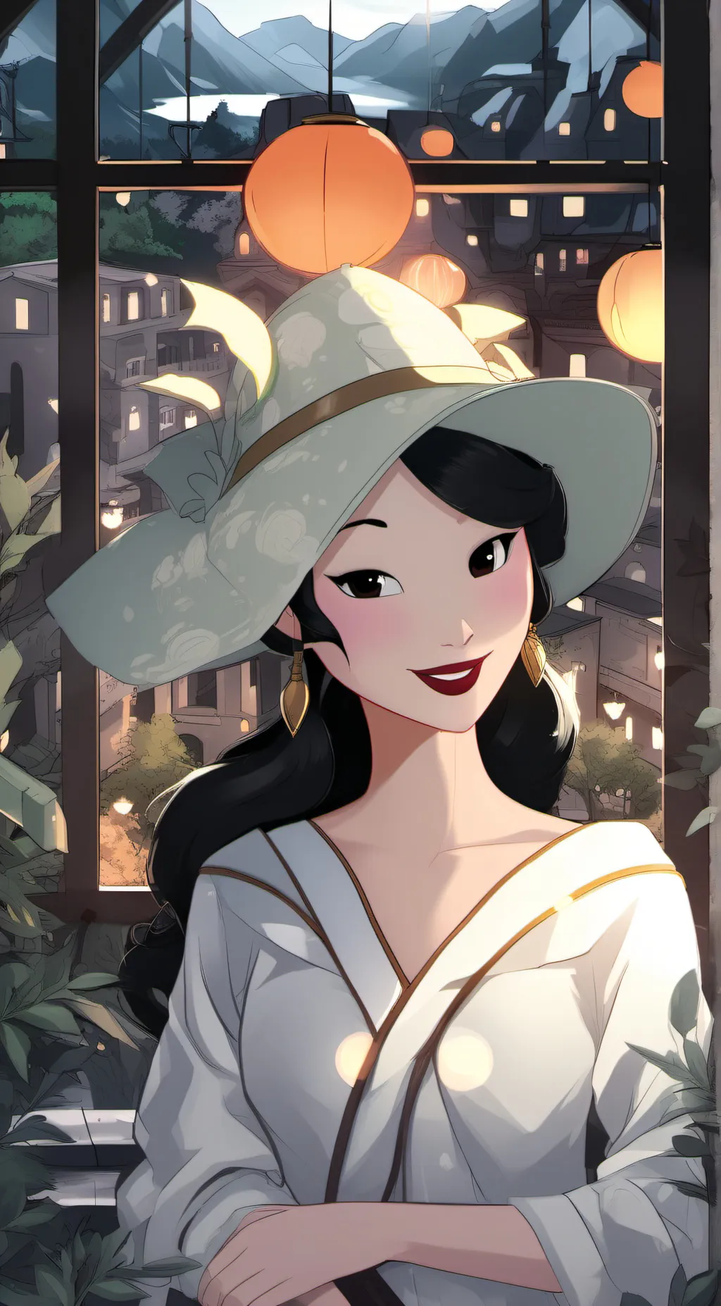 ai character: Mulan  background