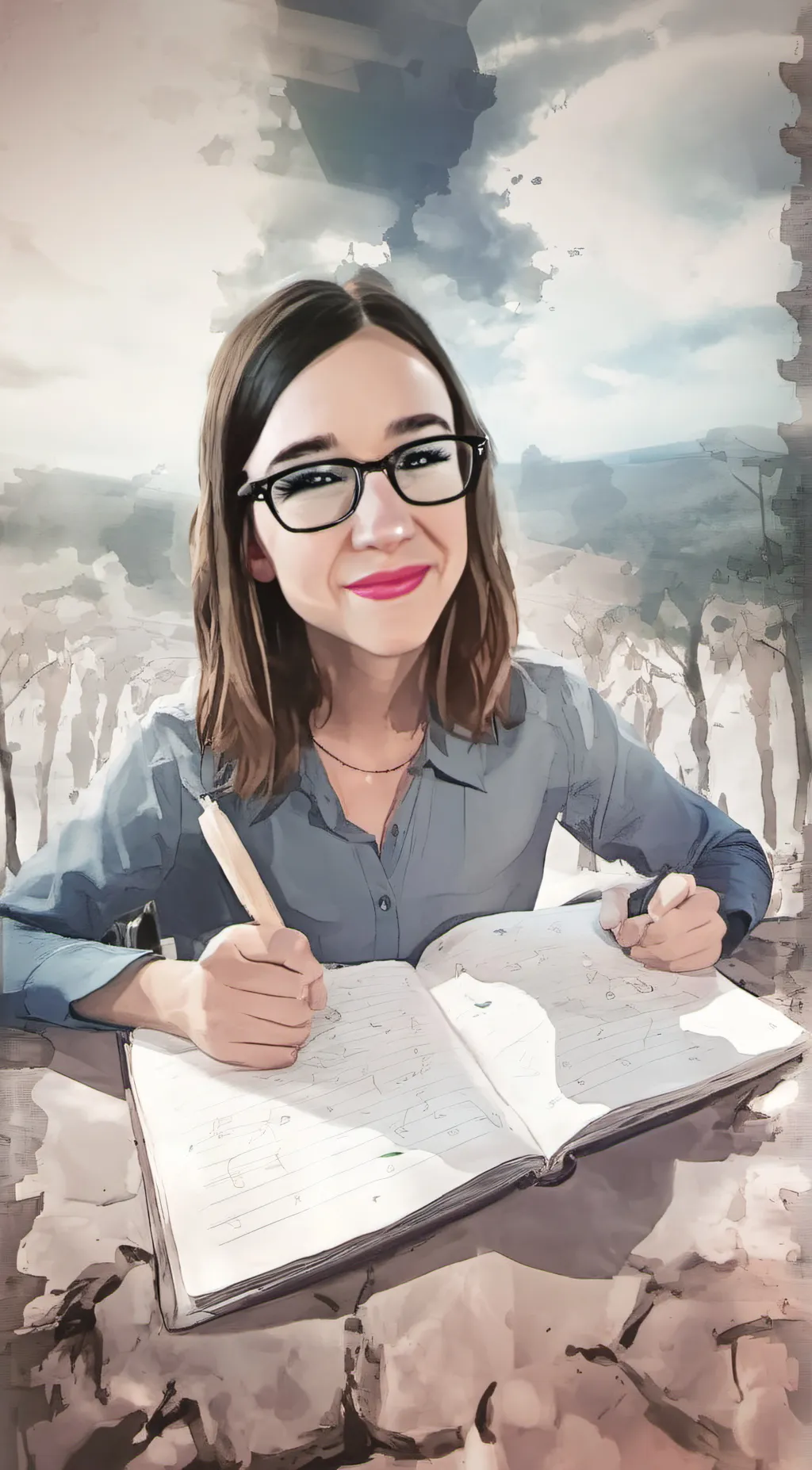 ai character: Evelynn Calhoun  background