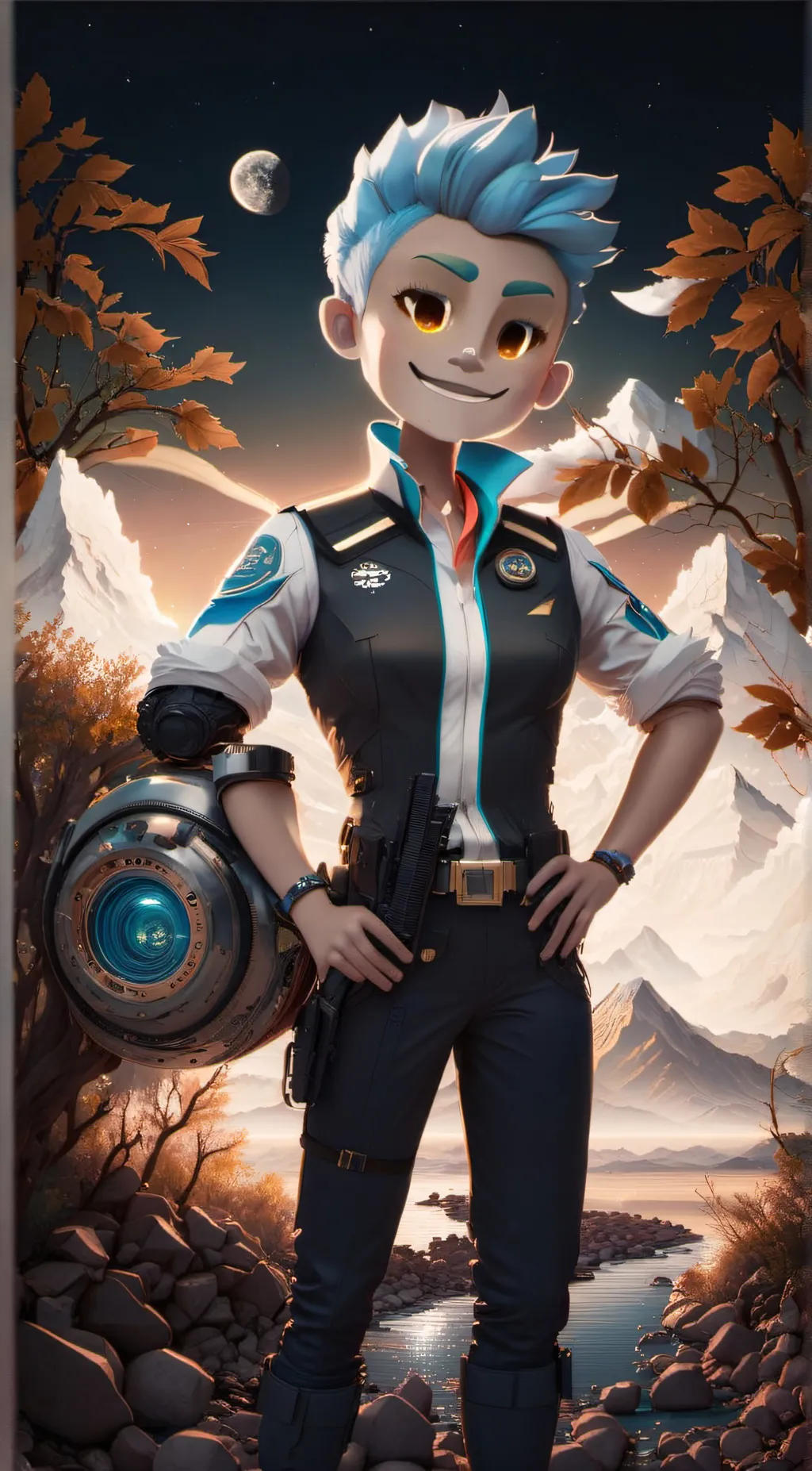 ai character: Ragatha + jax  background