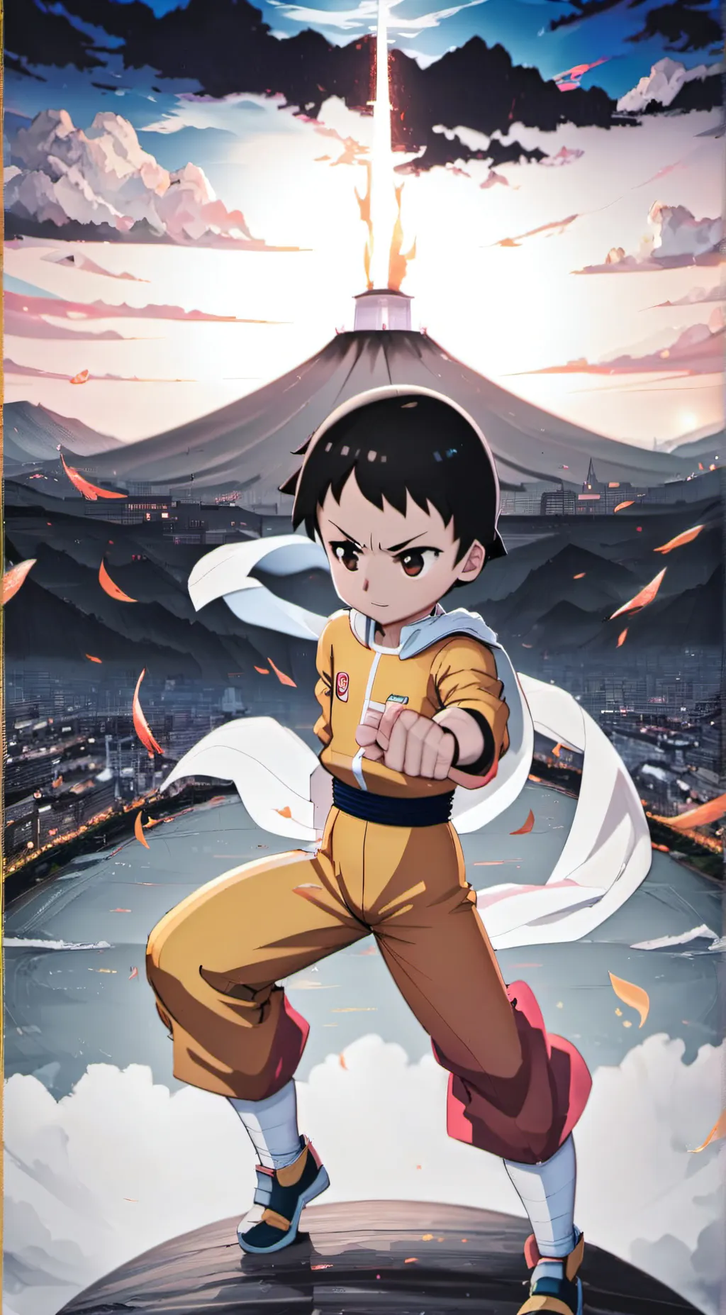 ai character: saitama background