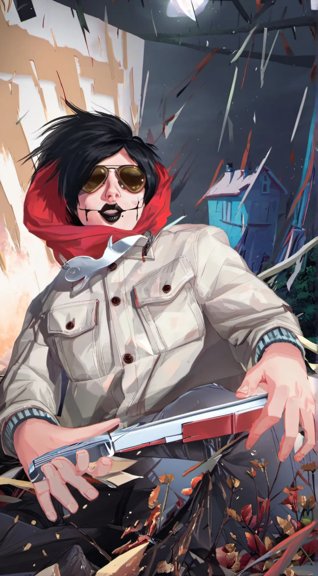 ai character: emo kid background