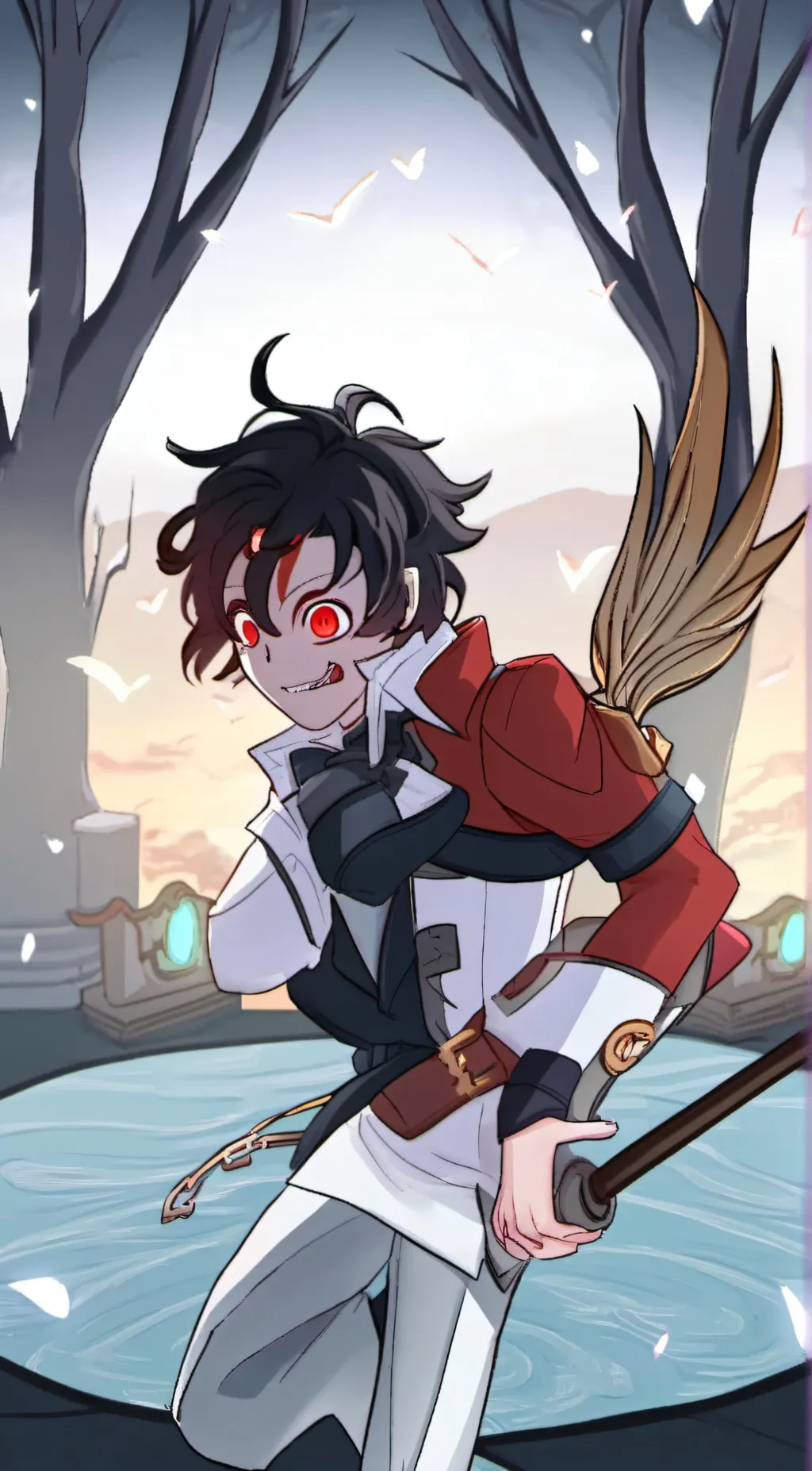 ai character: DEMON KING TANJIRO background