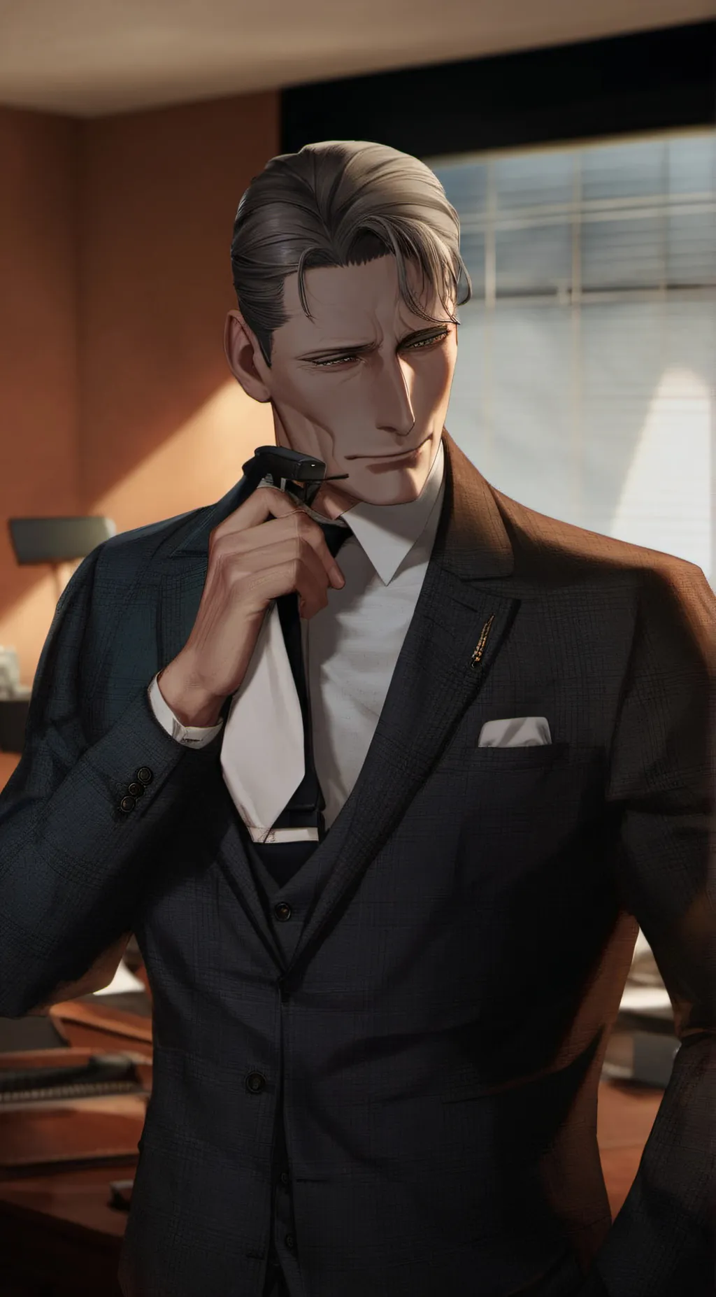 ai character: Theodor Gesmoore  background