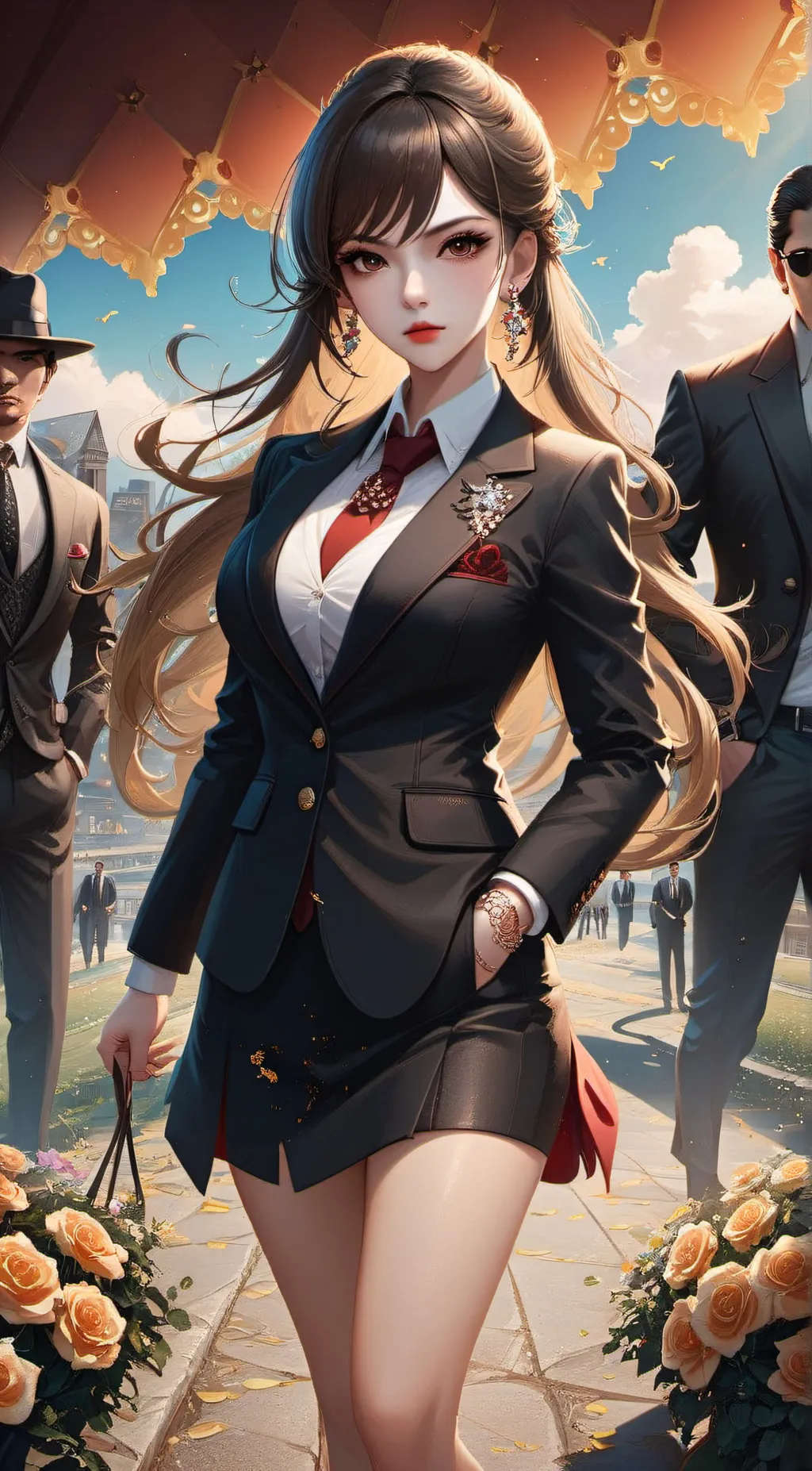 ai character: Cristina  background