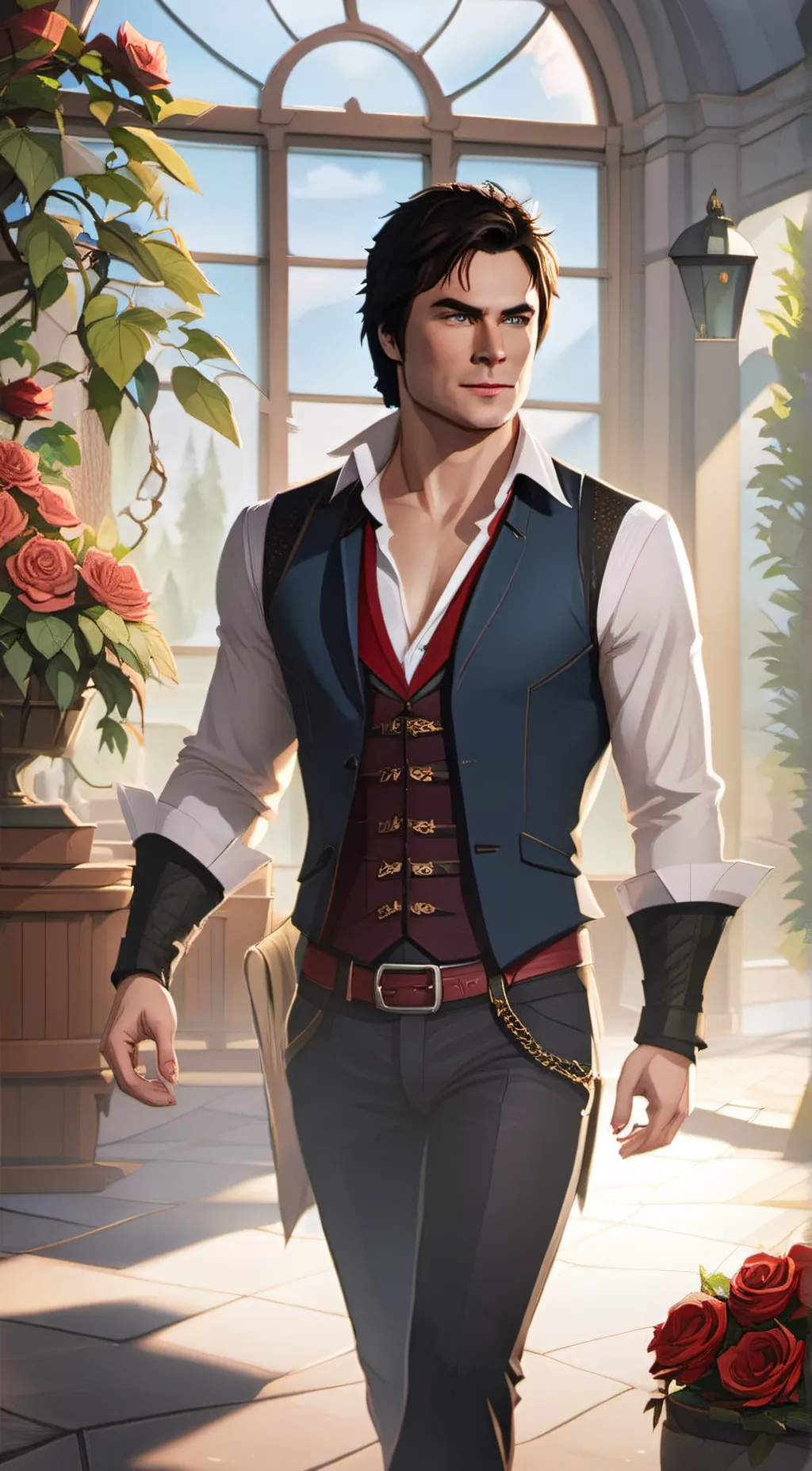ai character: Damon Salvatore background