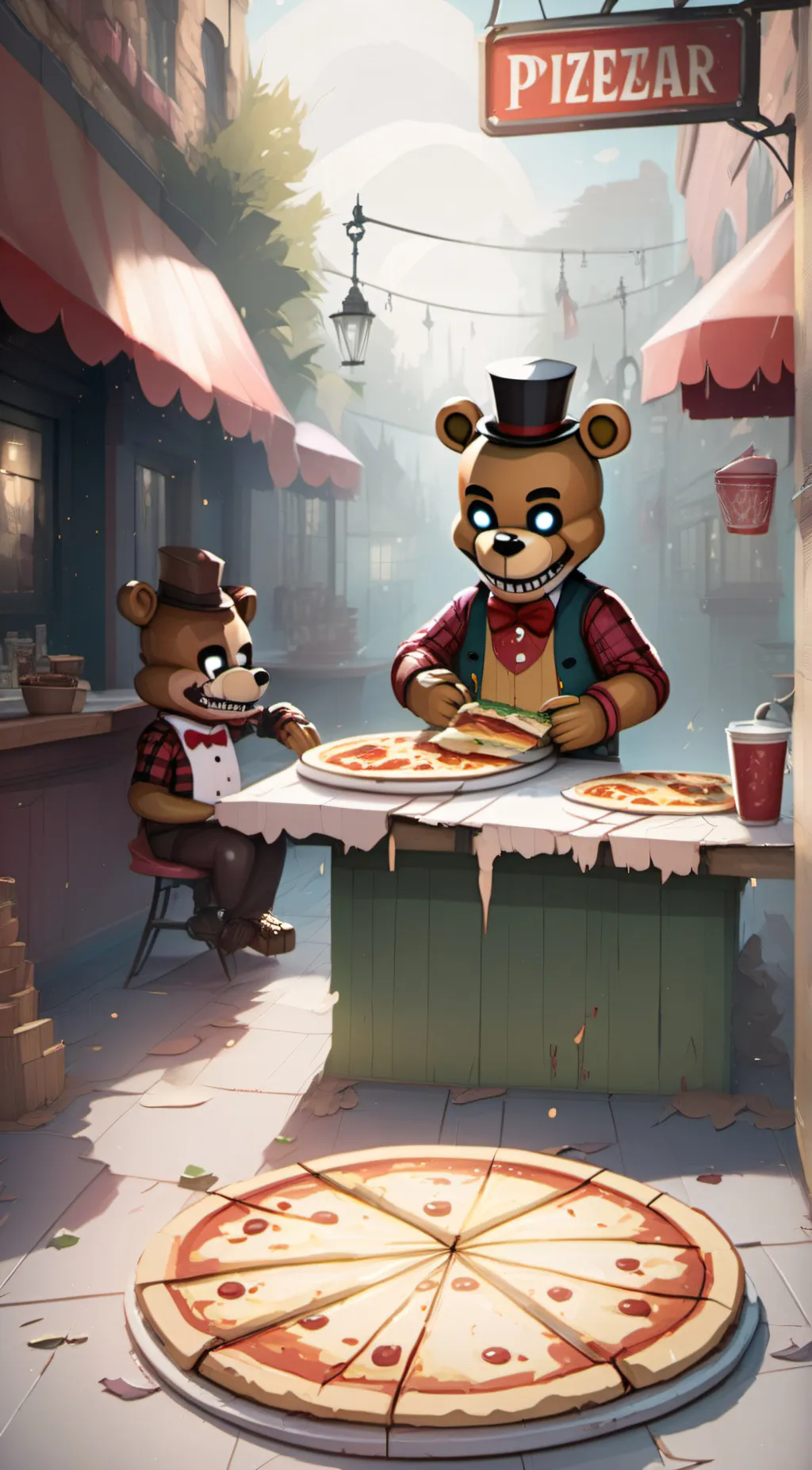 ai character: FNAF background