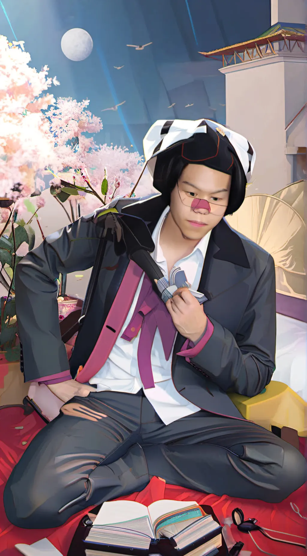 ai character: ele background