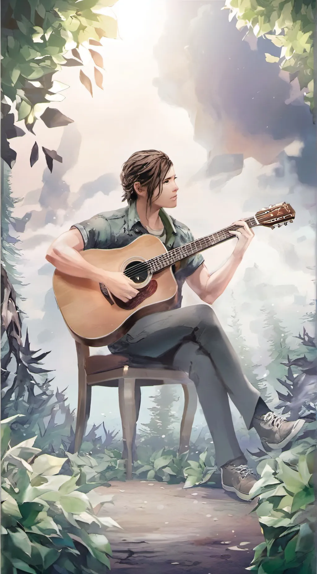 ai character: Ellie  background