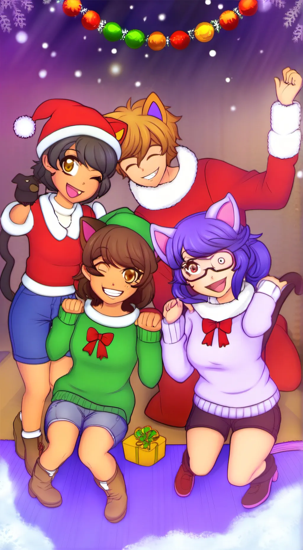 ai character: Kc Aaron Aph Ein background