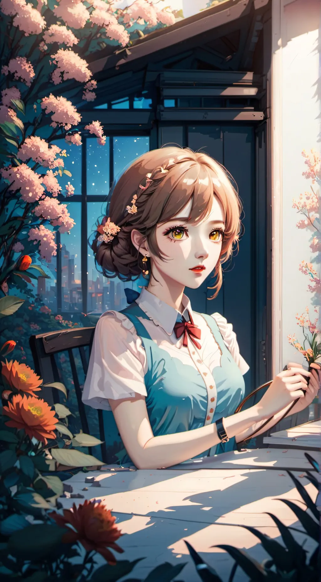 ai character: popular girl/lia background