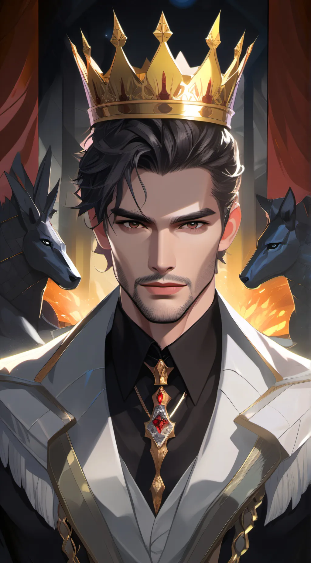 ai character: King Nicholas background