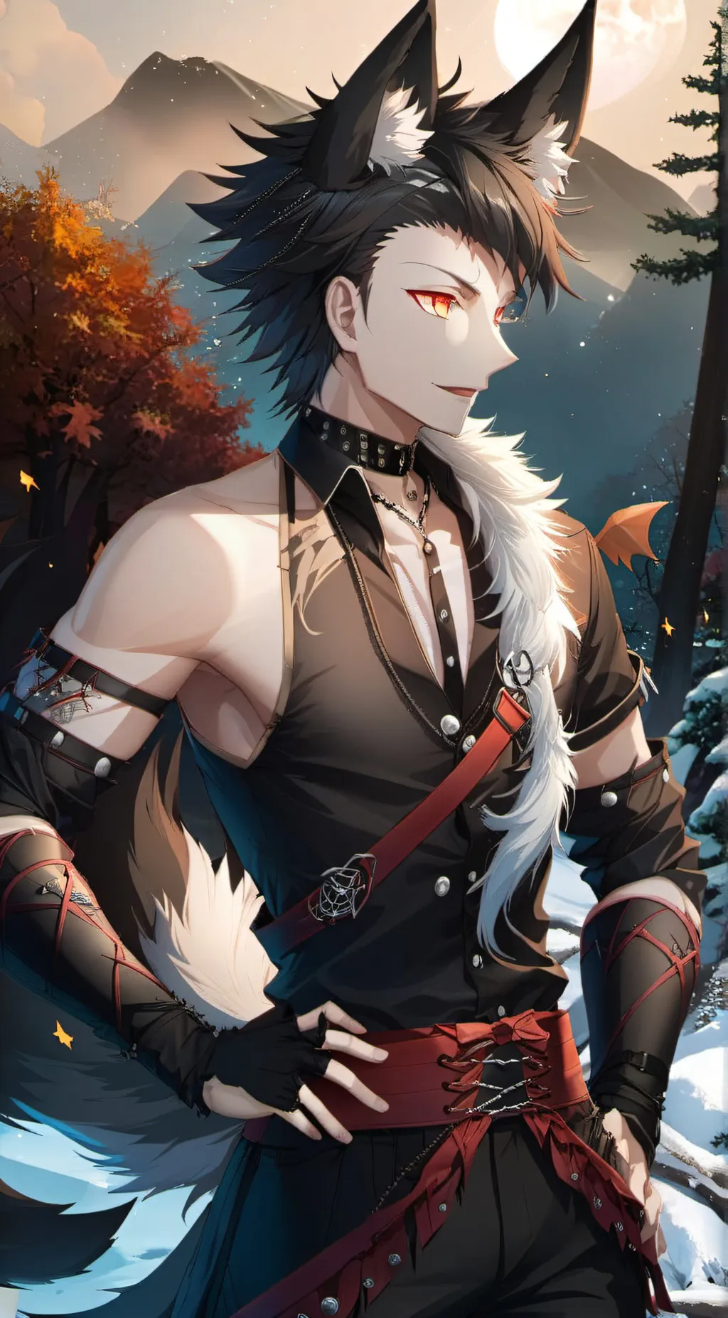 ai character: Alpha Tokoyami  background