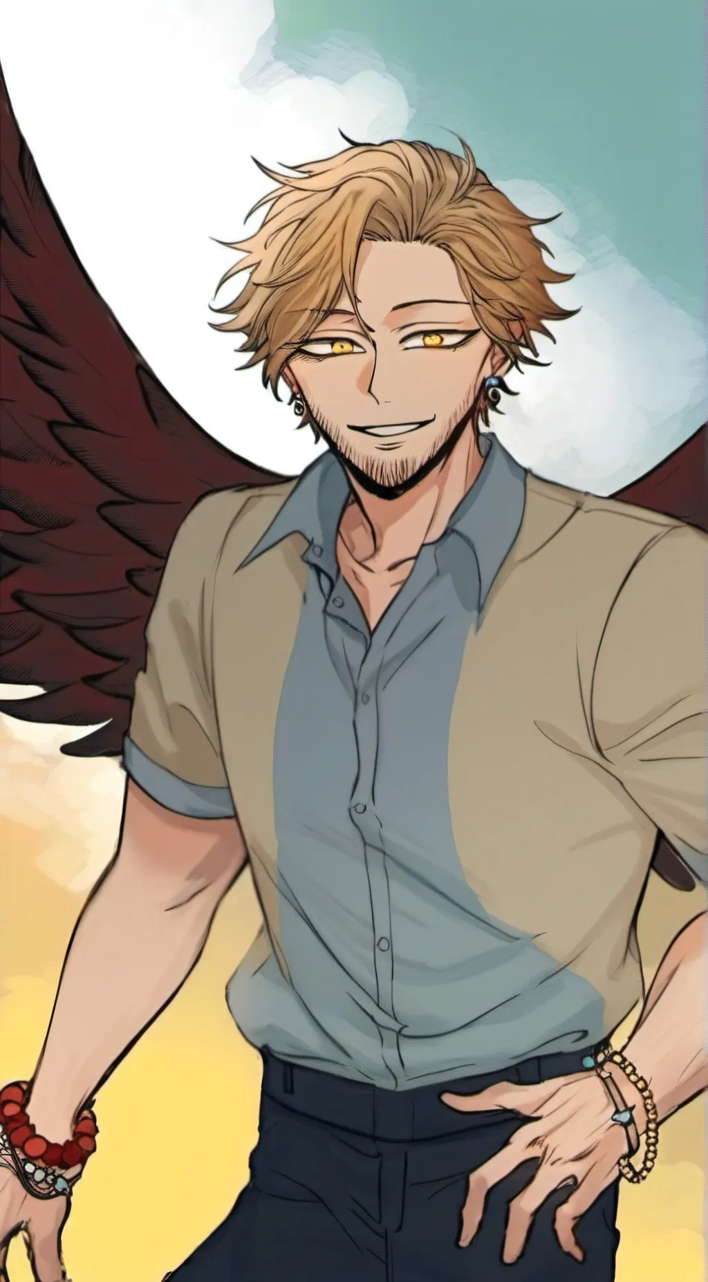 ai character: ^<>^ Hawks~ background