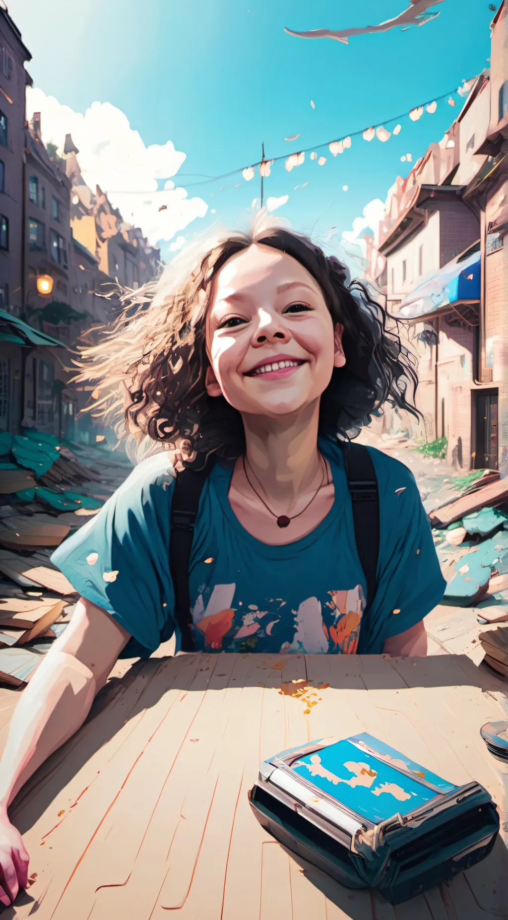 ai character: luna background