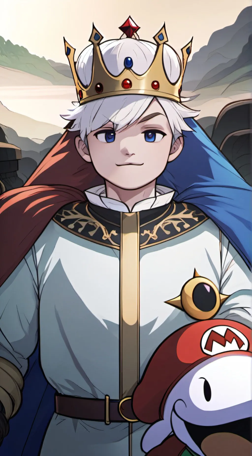 ai character: king boo(cosplay) background