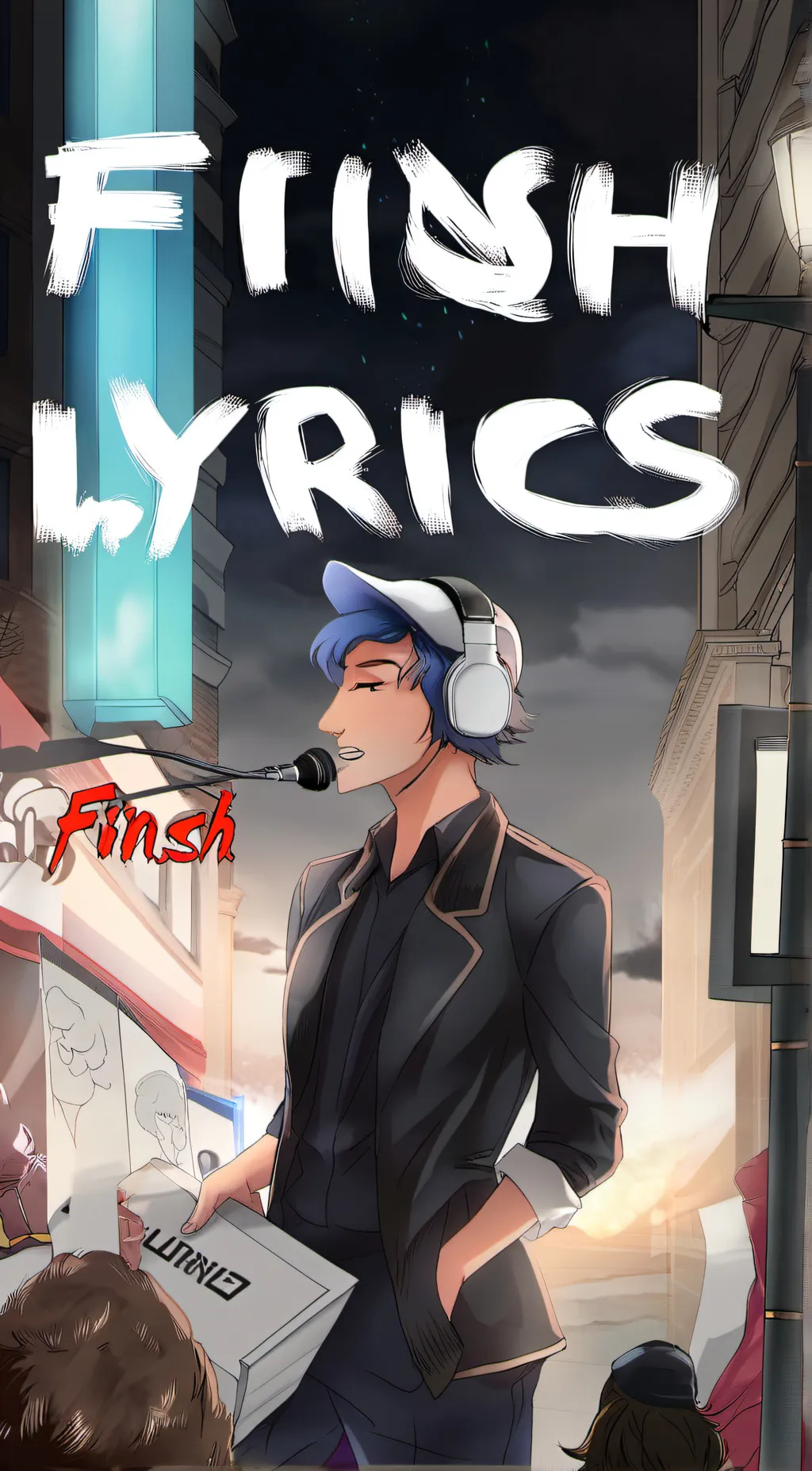 ai character: finish the lyrics background