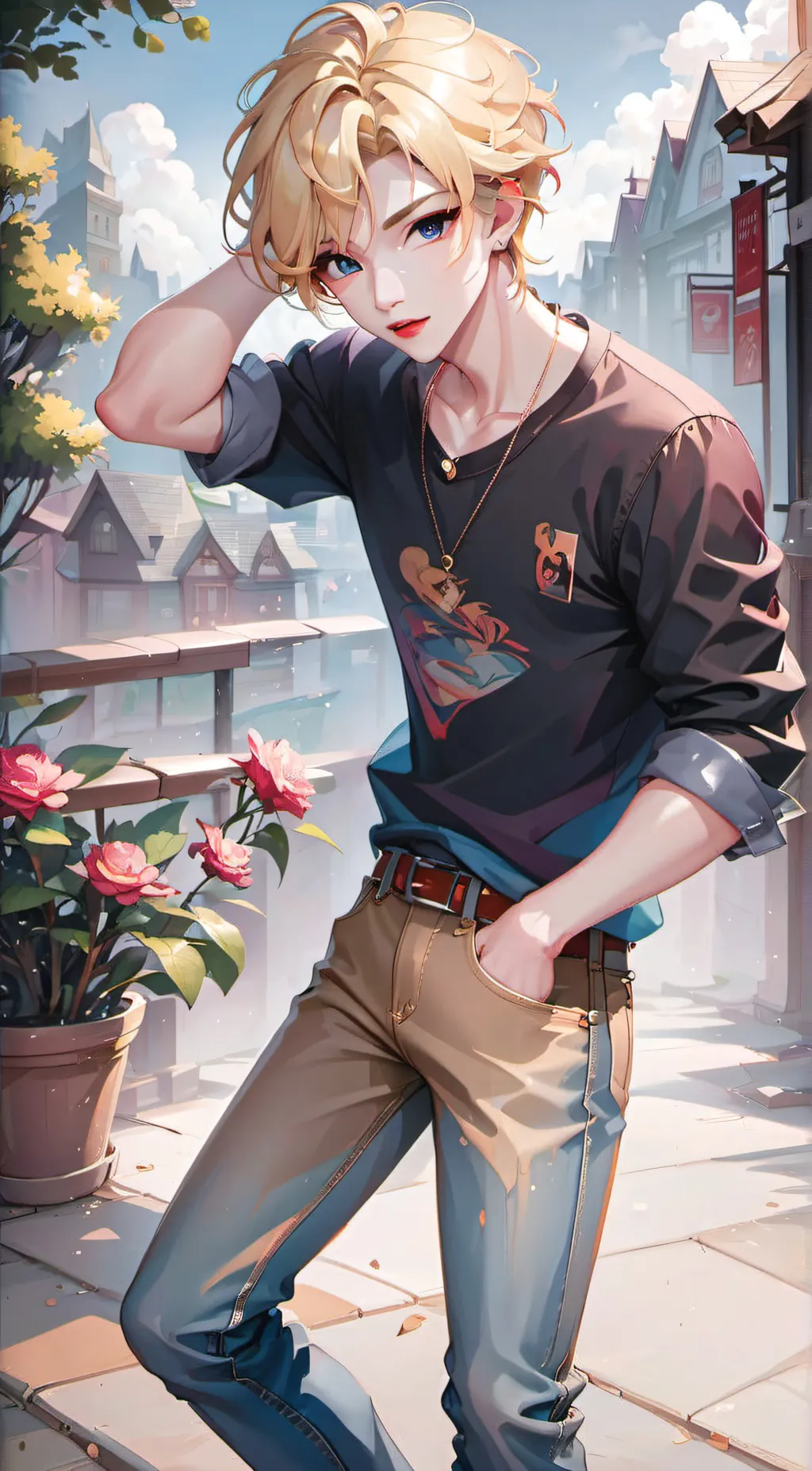 ai character: Max background