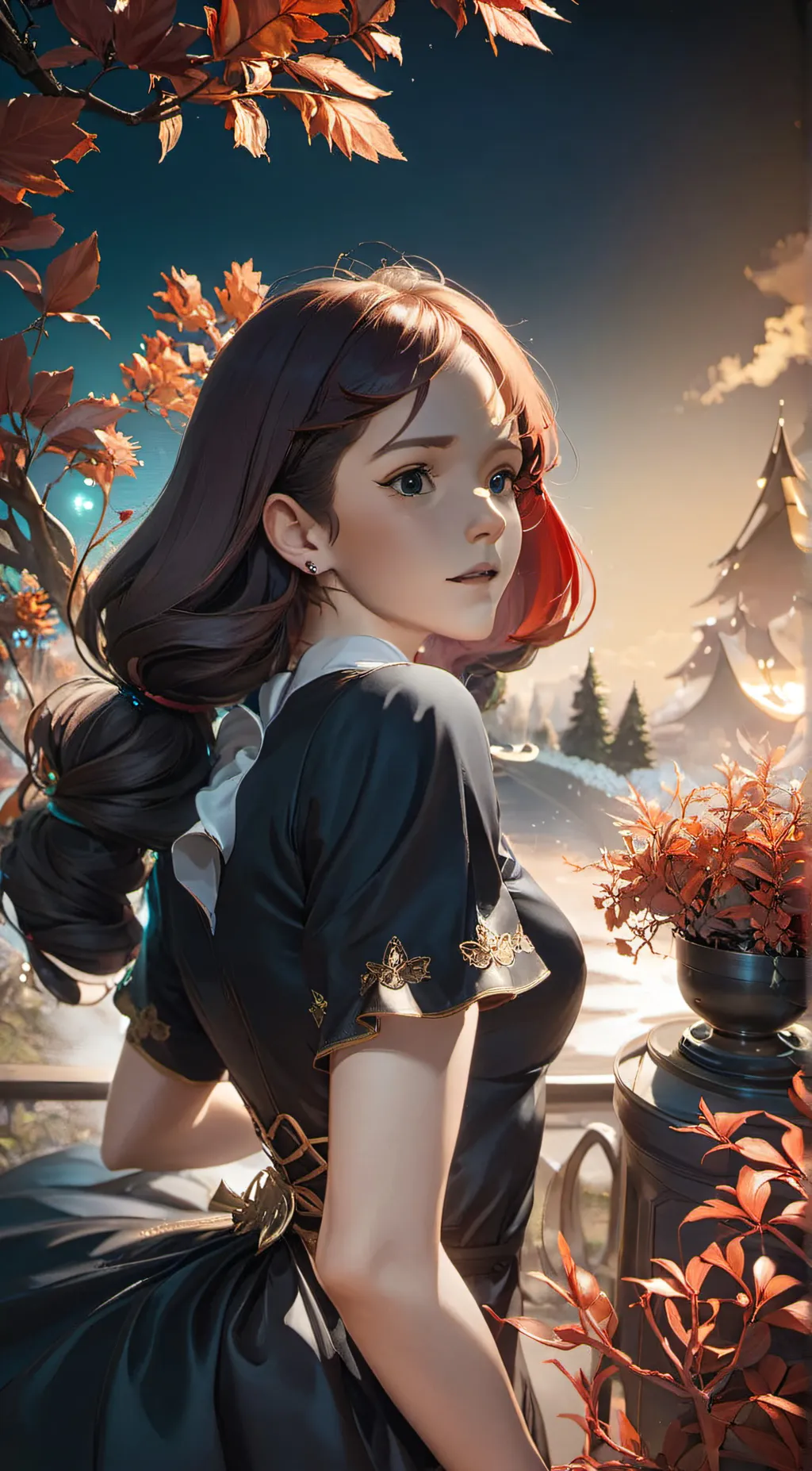 ai character: velvet background