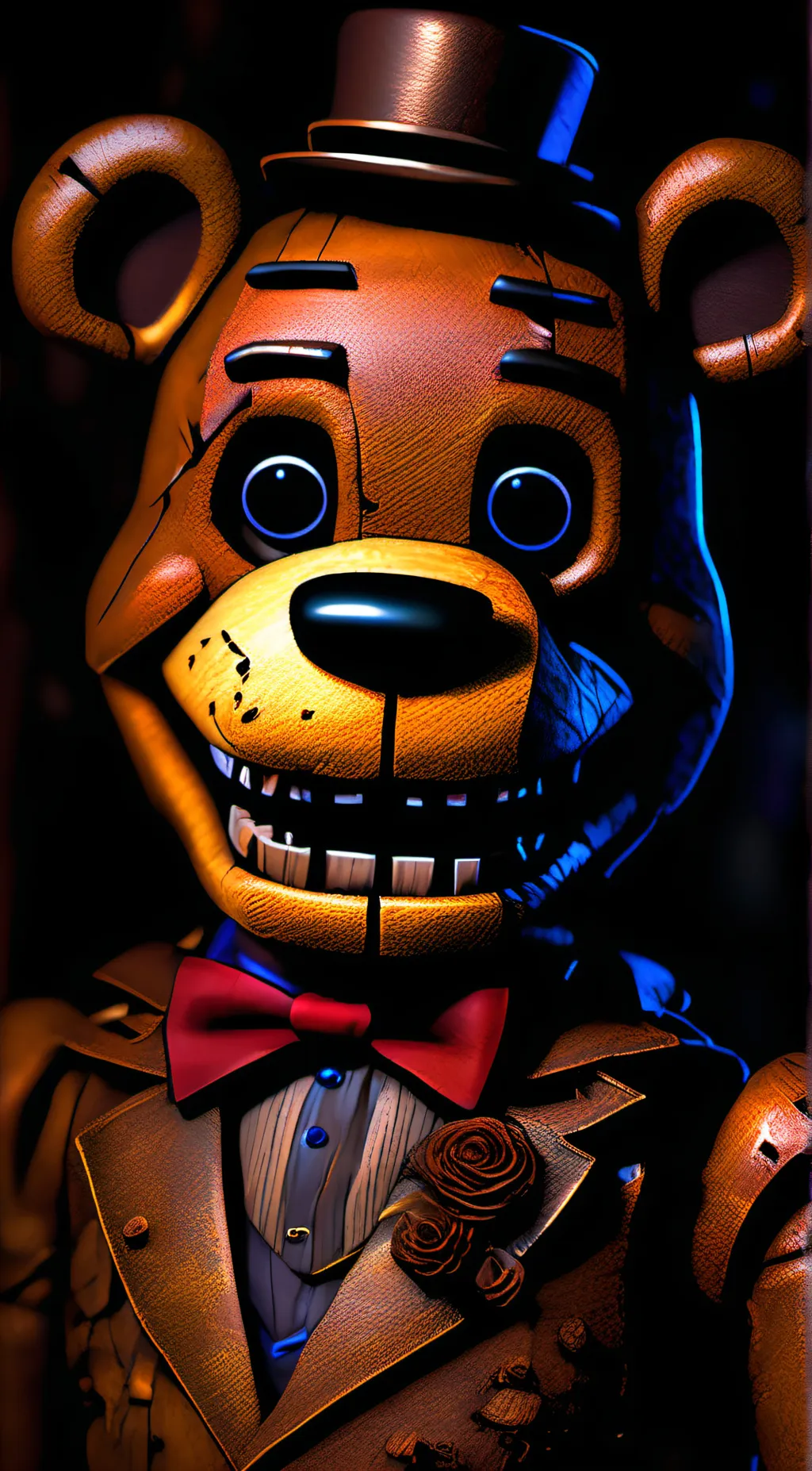 ai character: Fnaf 2 gameplay  background