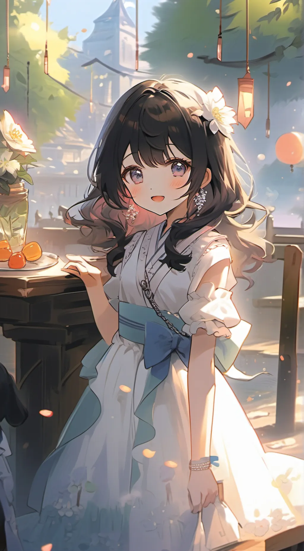 ai character: ⅉⅈℼ y⌰ background