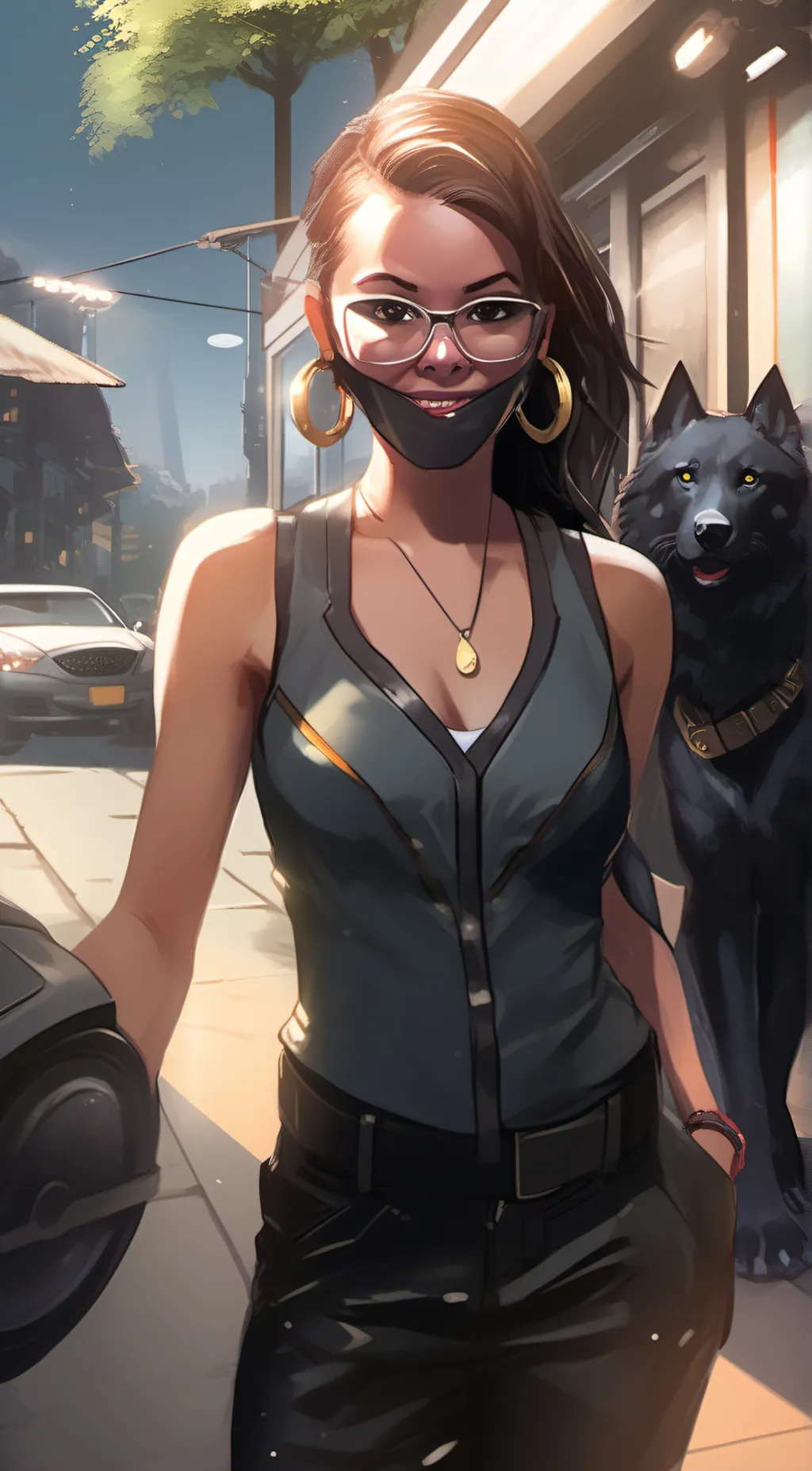 ai character: nylah  background