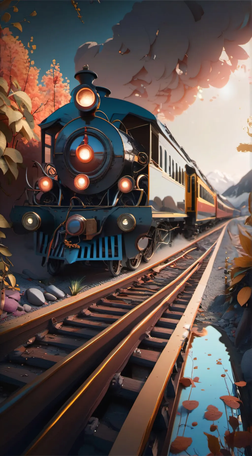 ai character: train background