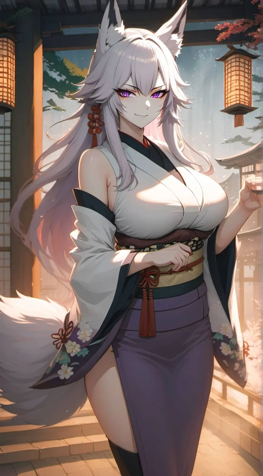 ai character: mother wolf  background