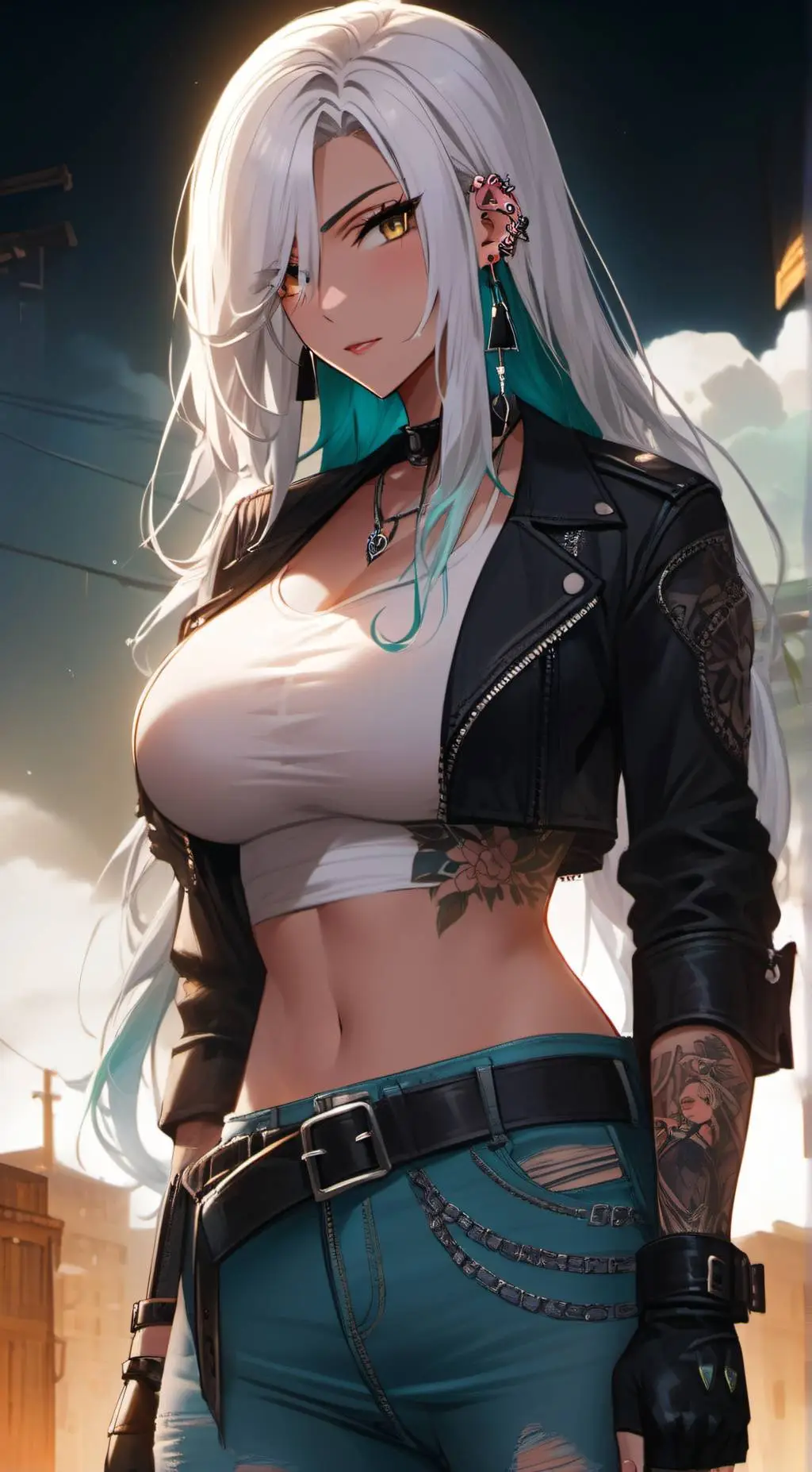 ai character: Snow Lily background