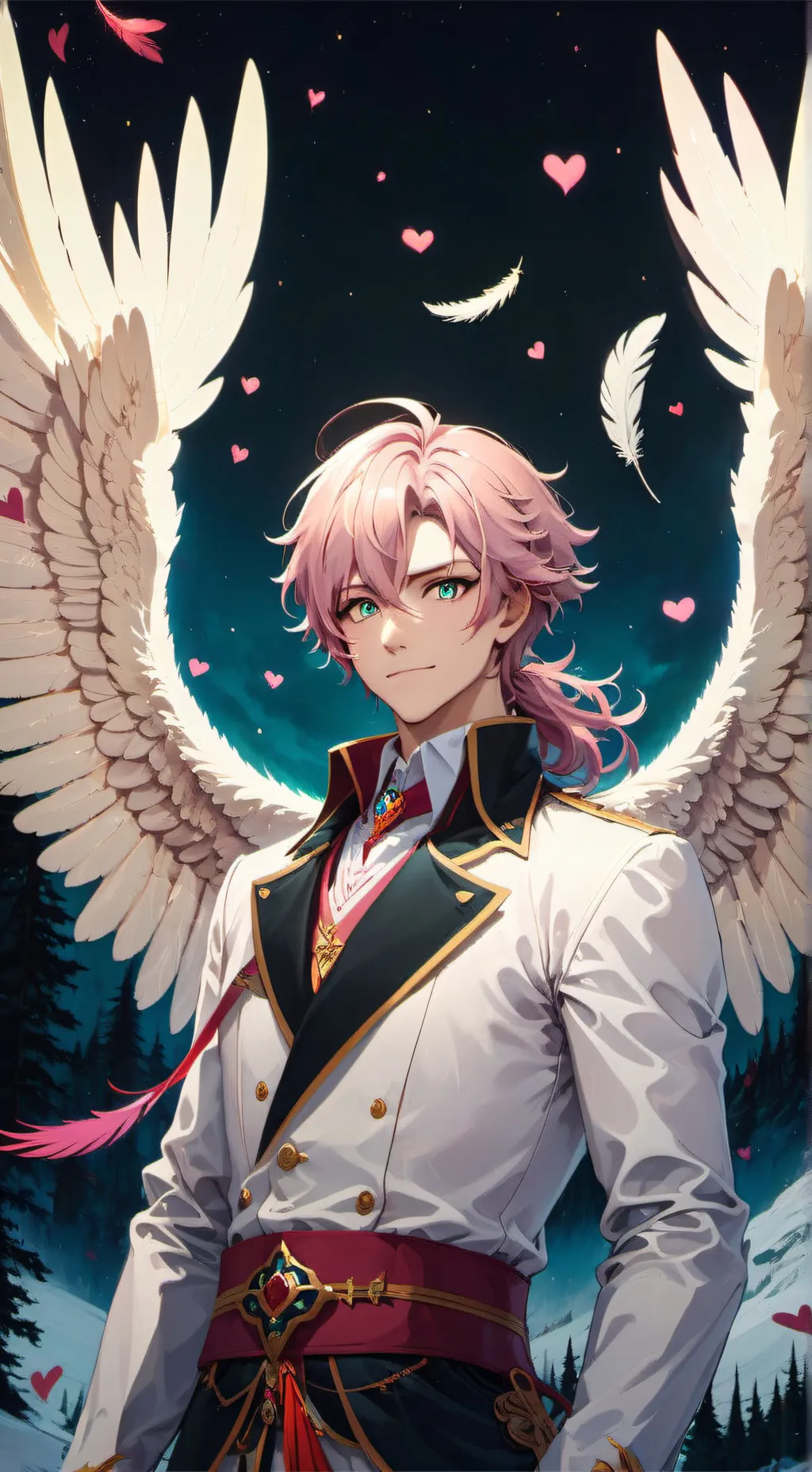 ai character: Valentine 💘 background