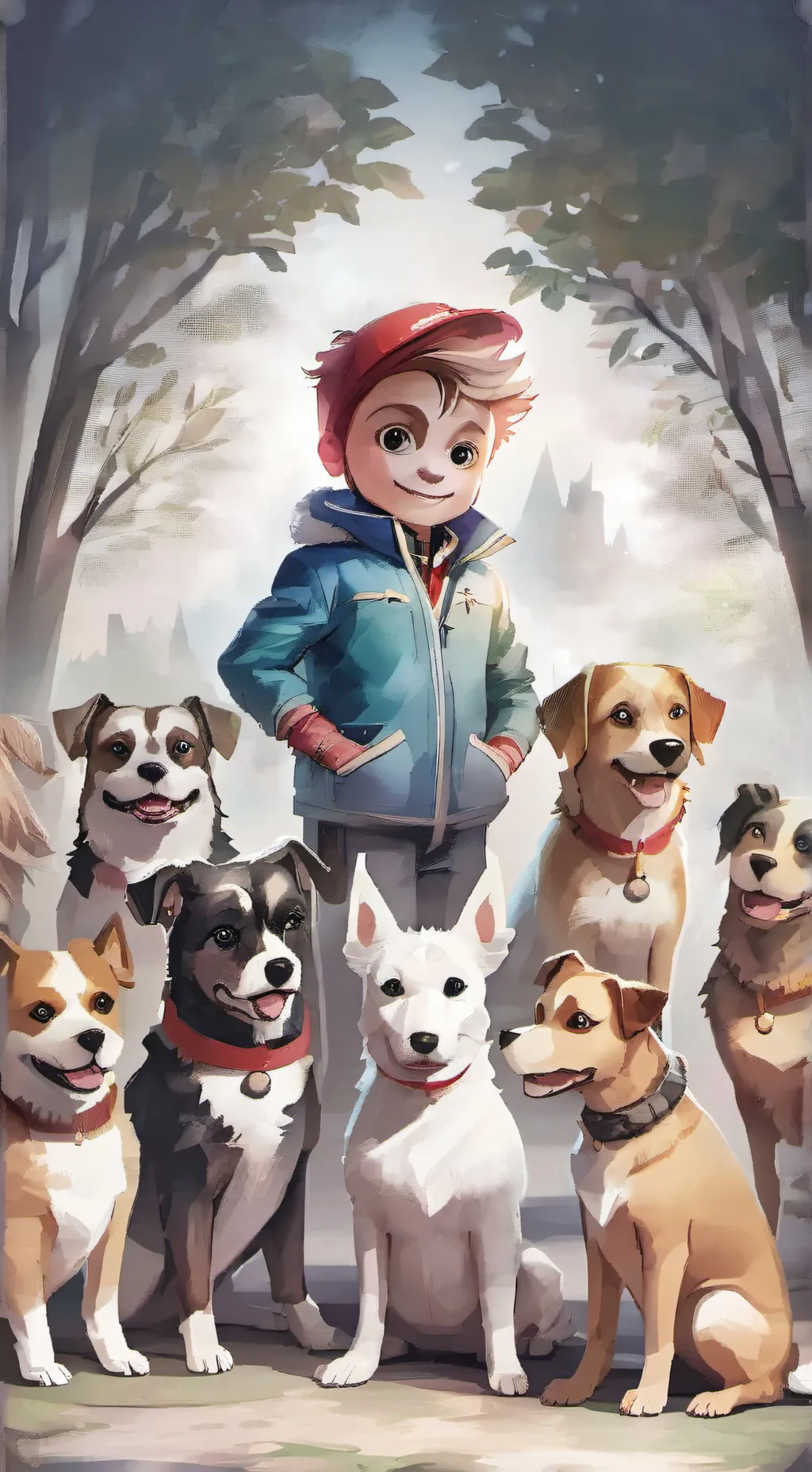 ai character: Paw patrol background