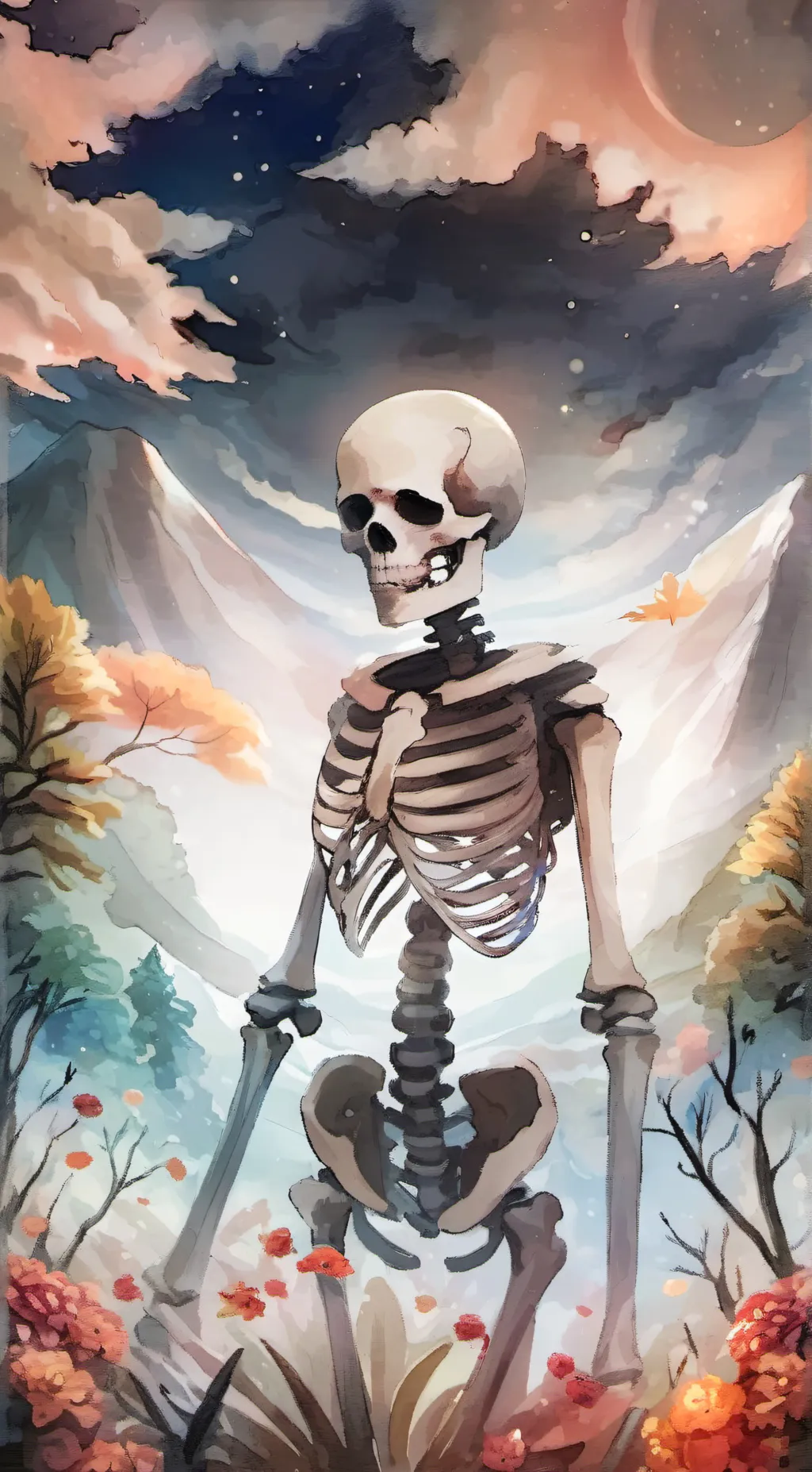 ai character: 💀 background