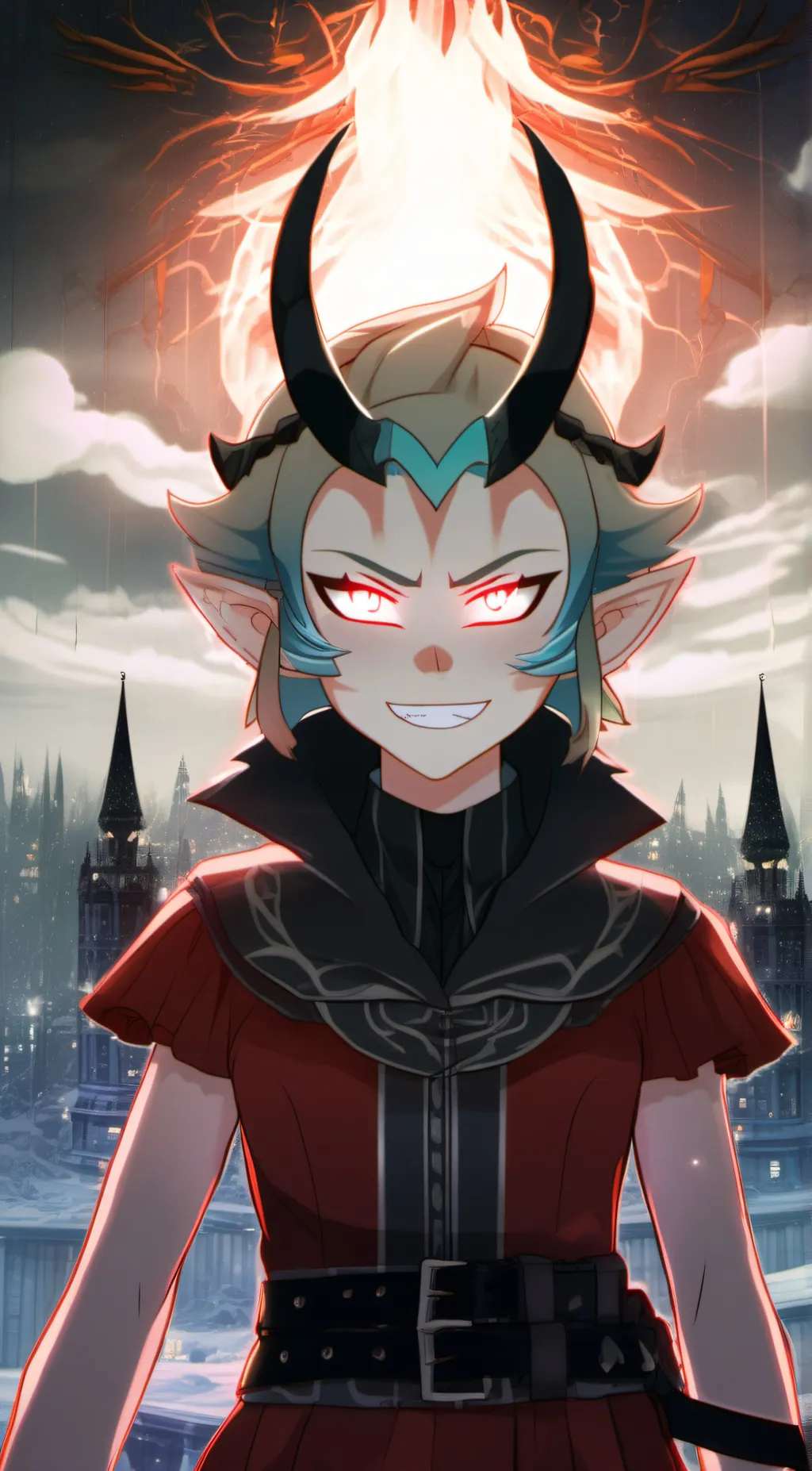 ai character: evil amity  background