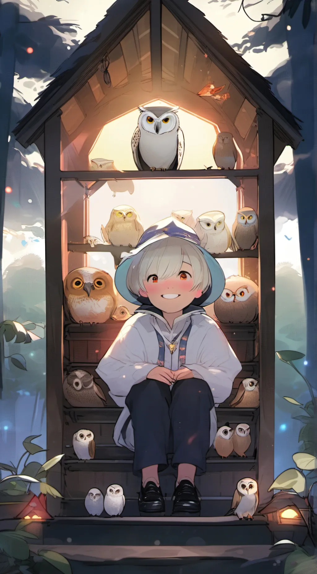 ai character: colletor  background