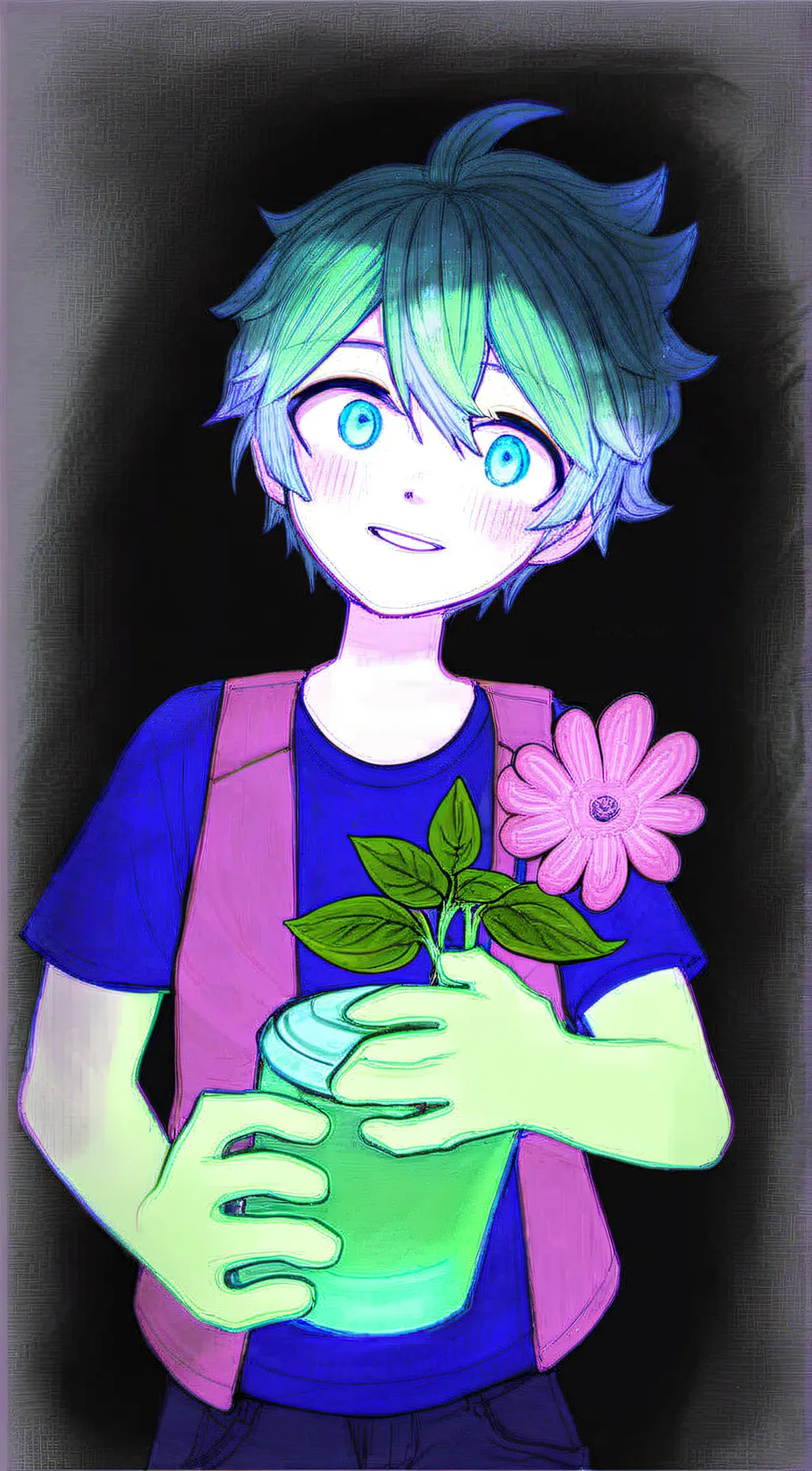 ai character: Basil background