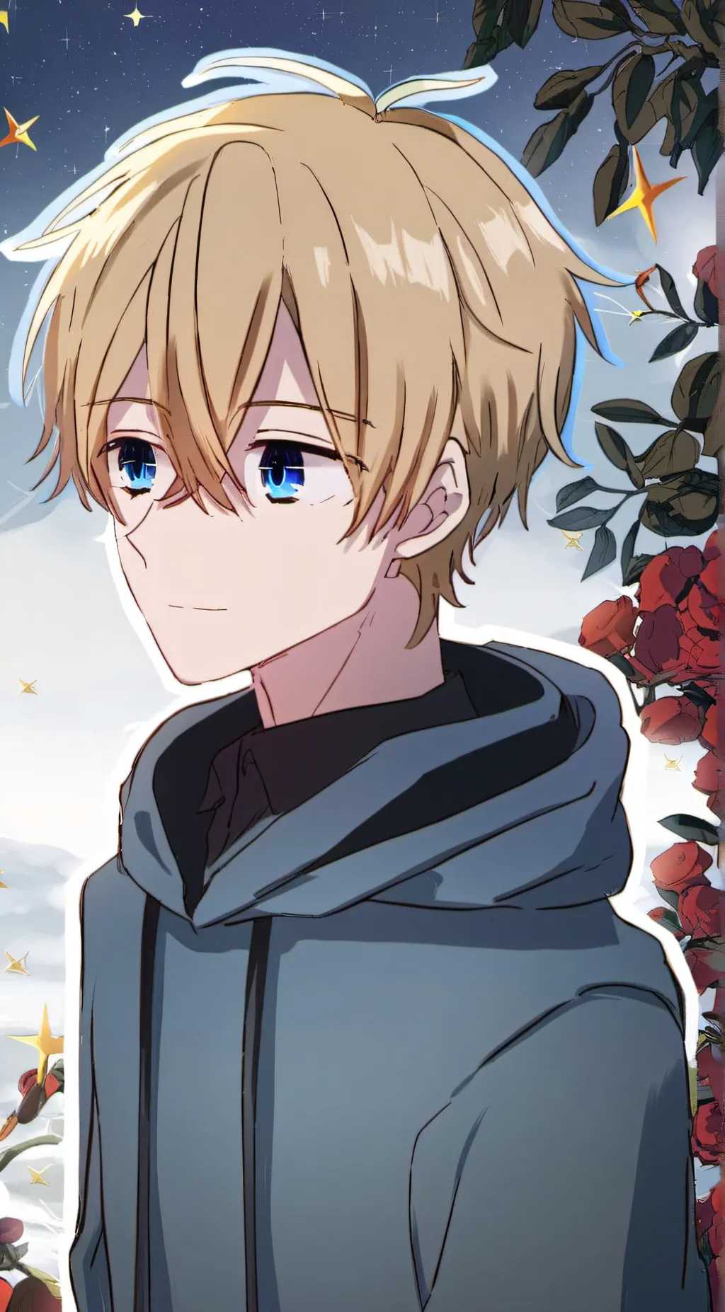 ai character: Aqua Hoshino  background