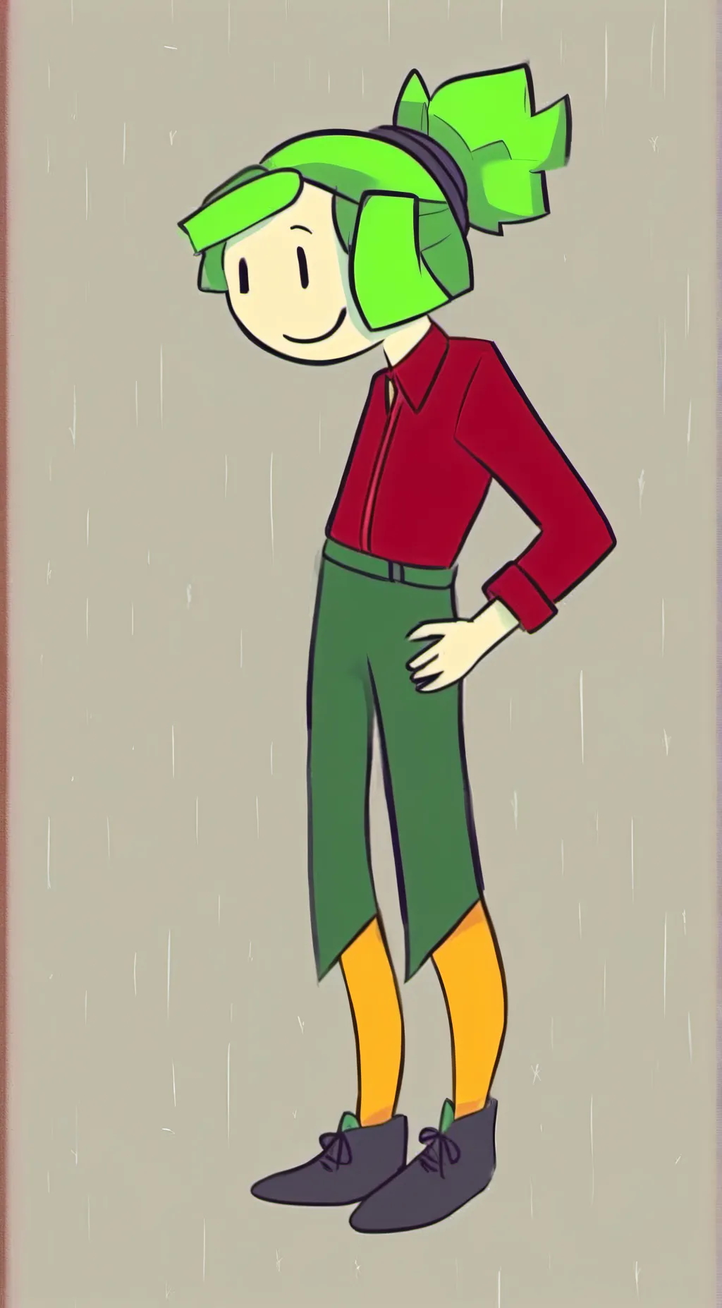 ai character: Taco (but human) background