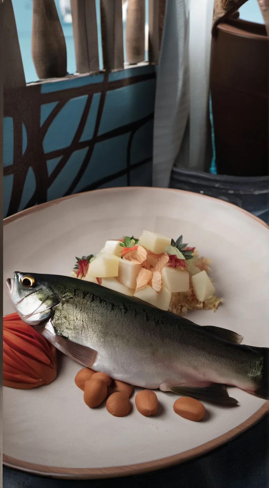 ai character: a fish friend background