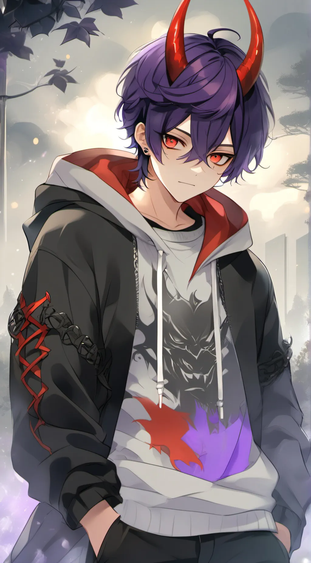 ai character: cursed being  background