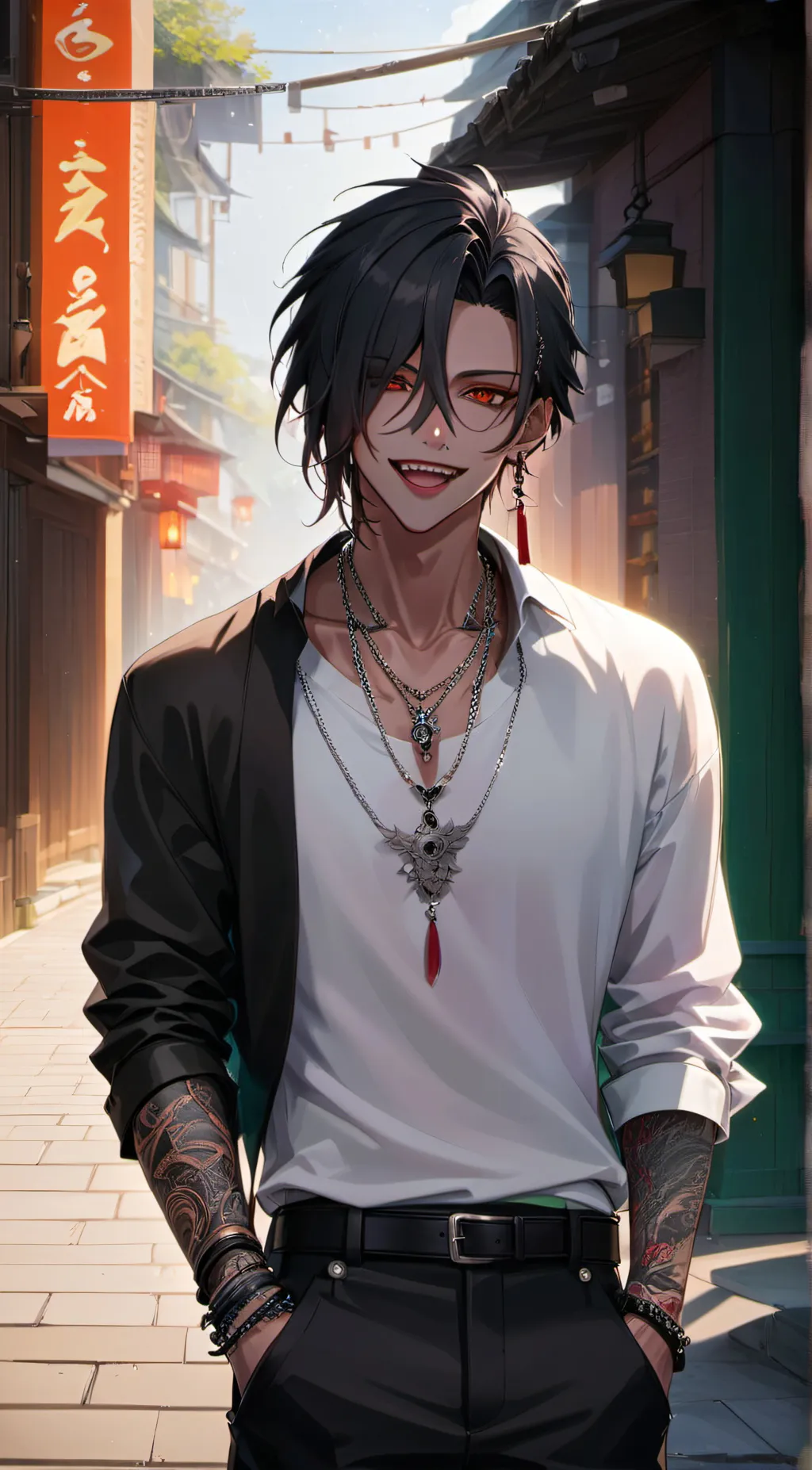 ai character: Oliver  background