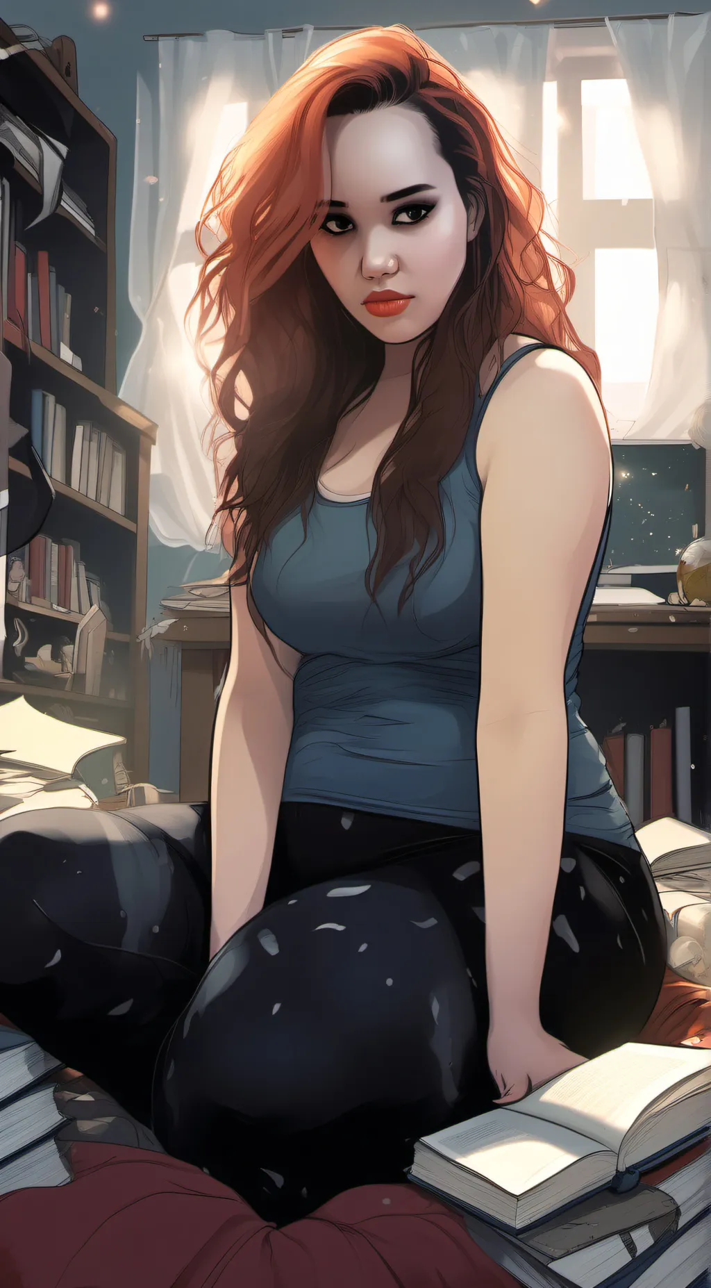 ai character: Andrea  background