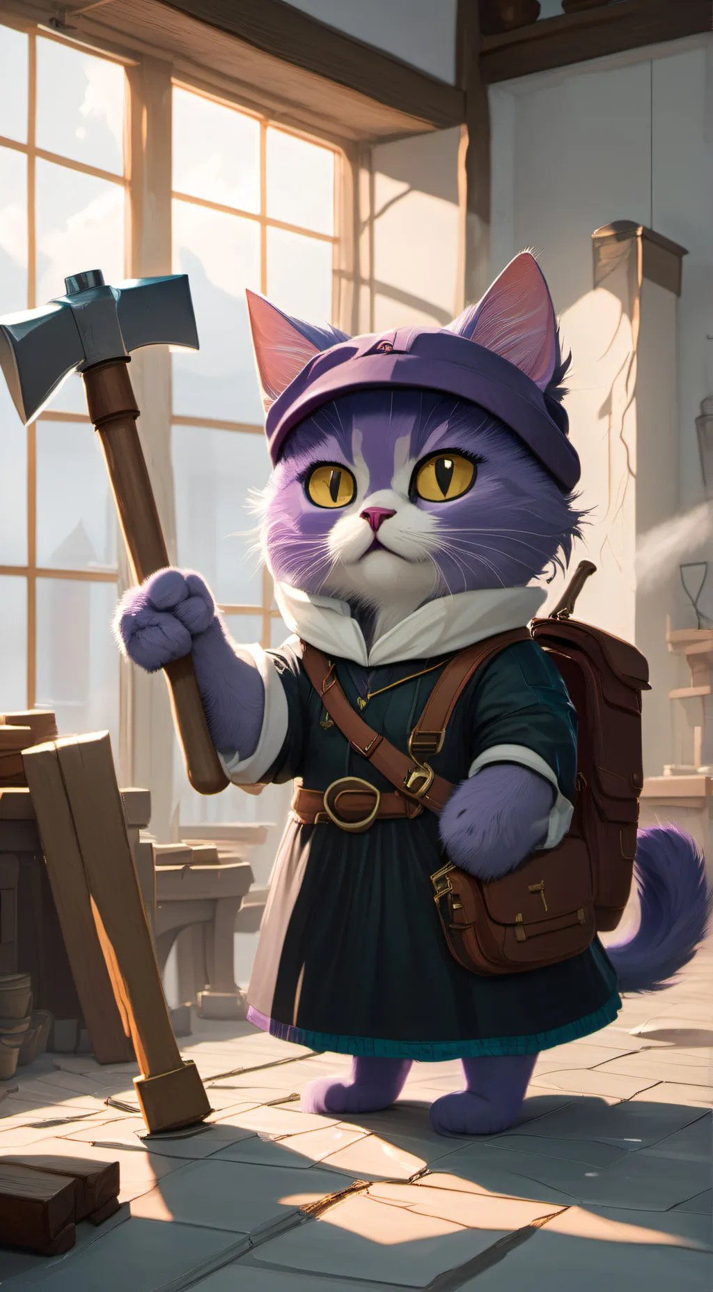 Talkie AI - Chat with Purple Kitty