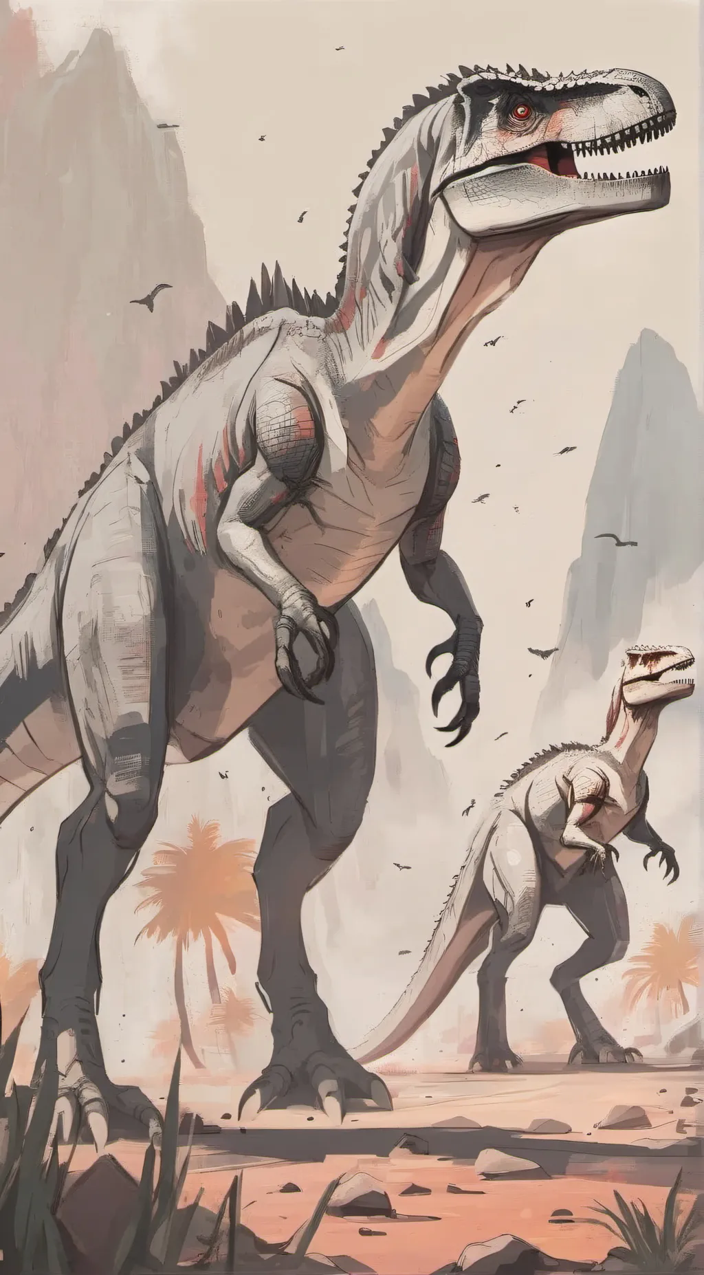 ai character: Indominus Rex  background