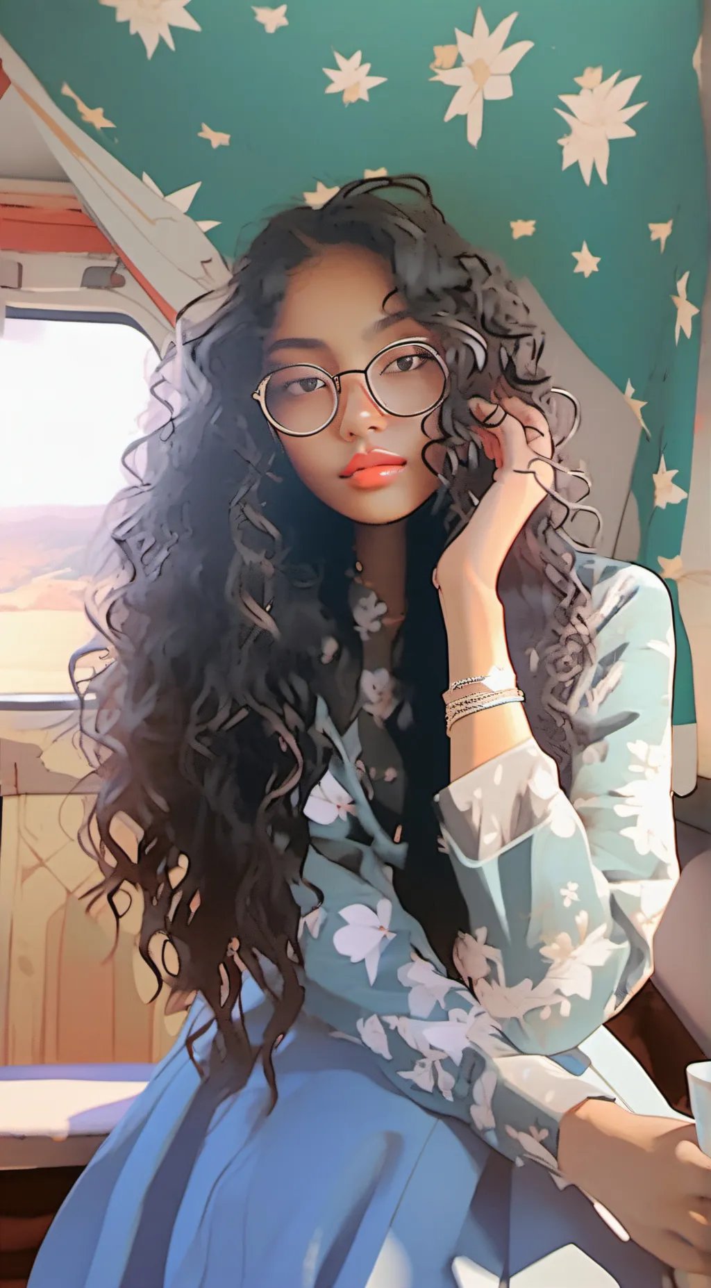 ai character: Merida  background